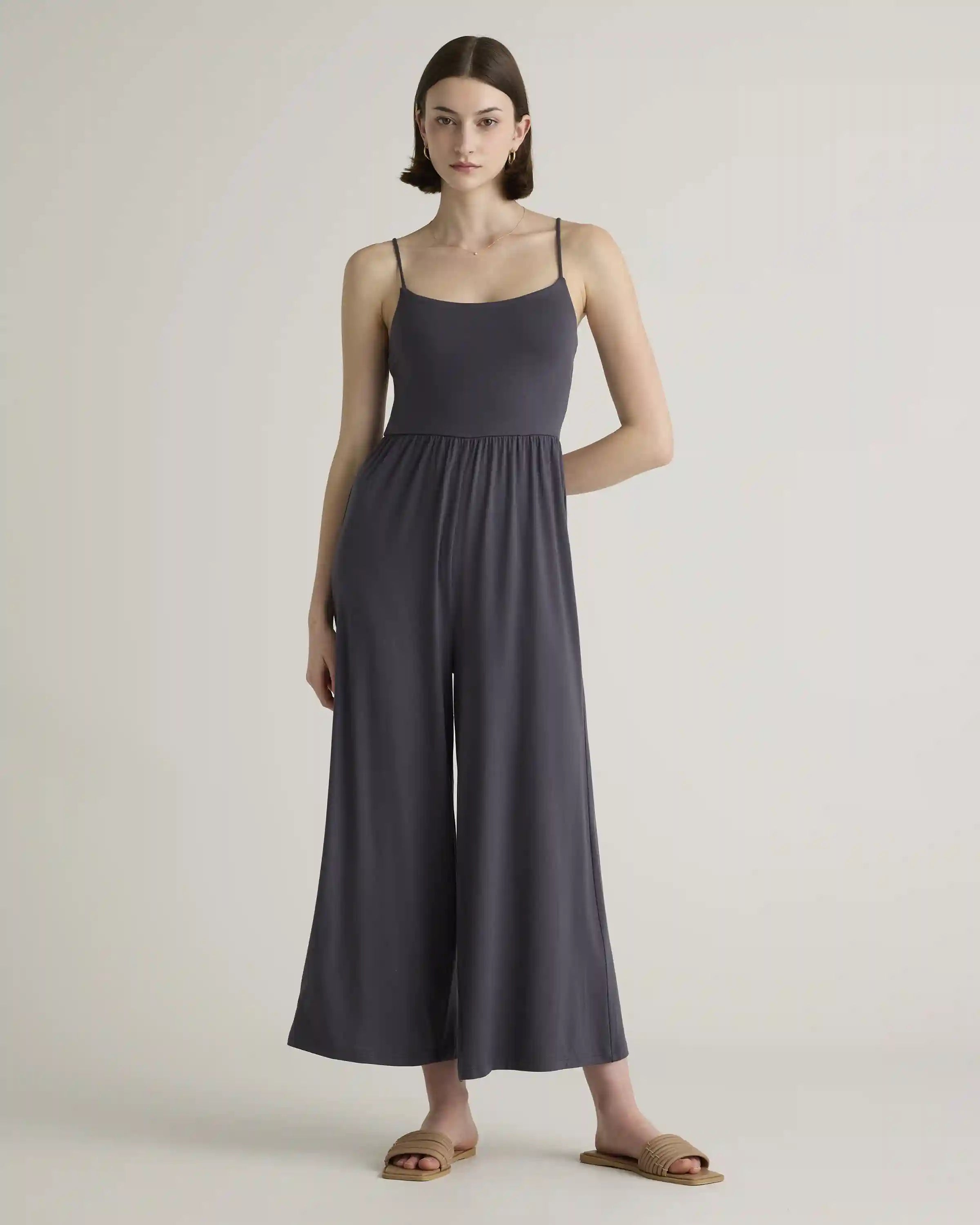 Tencel Jersey Wide Leg Jumpsuit