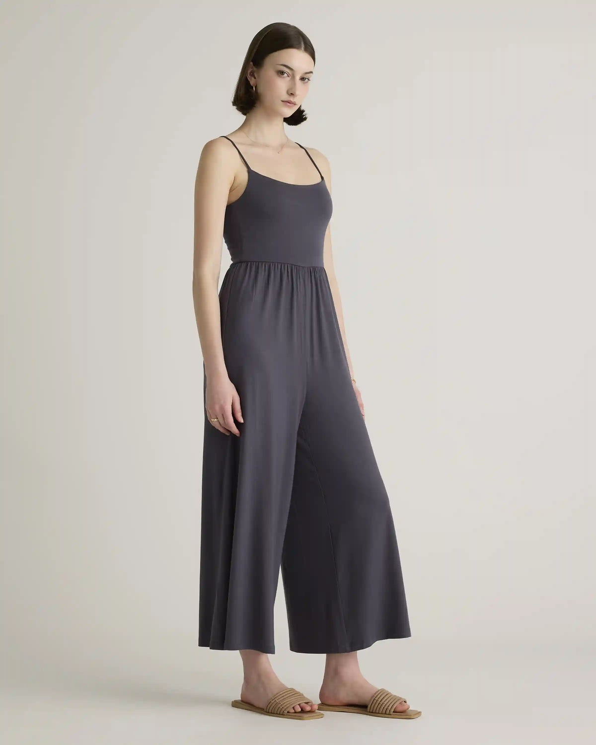 Tencel Jersey Wide Leg Jumpsuit