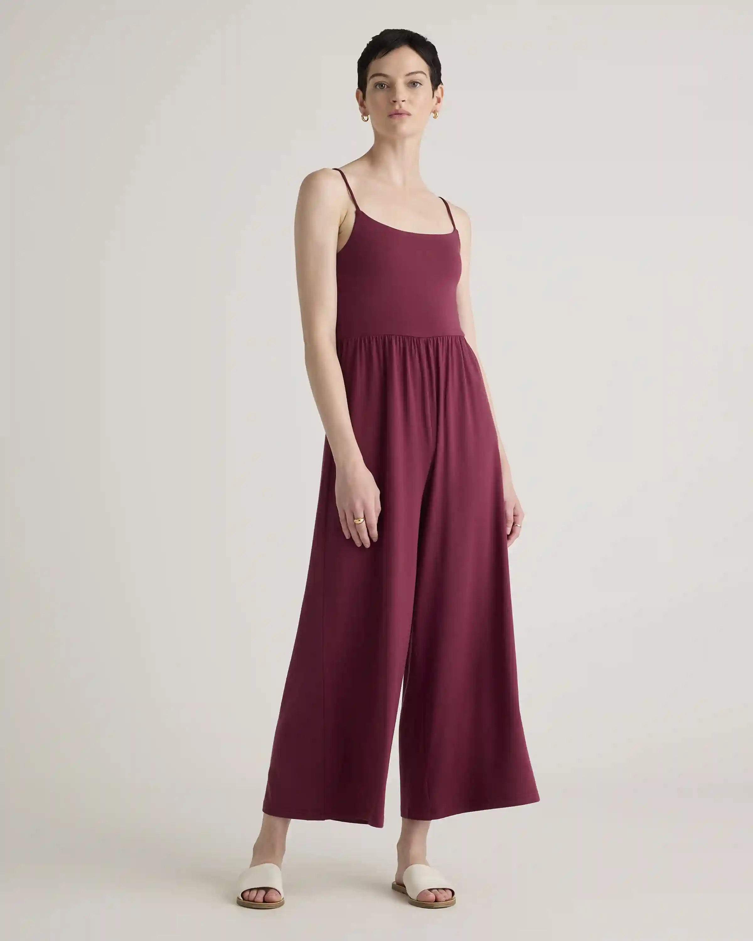 Tencel Jersey Wide Leg Jumpsuit