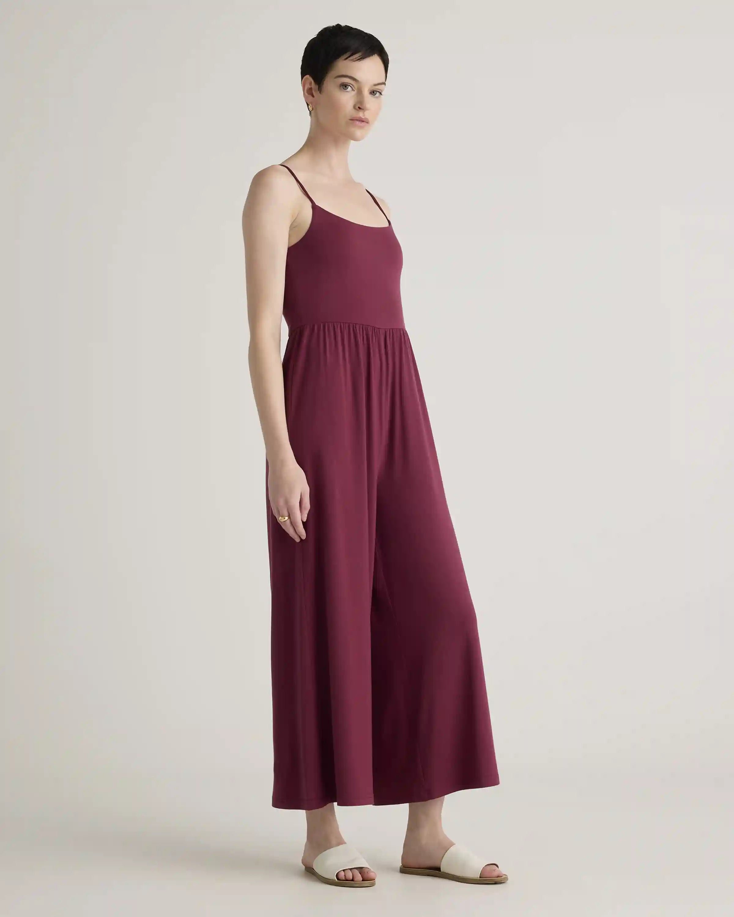 Tencel Jersey Wide Leg Jumpsuit