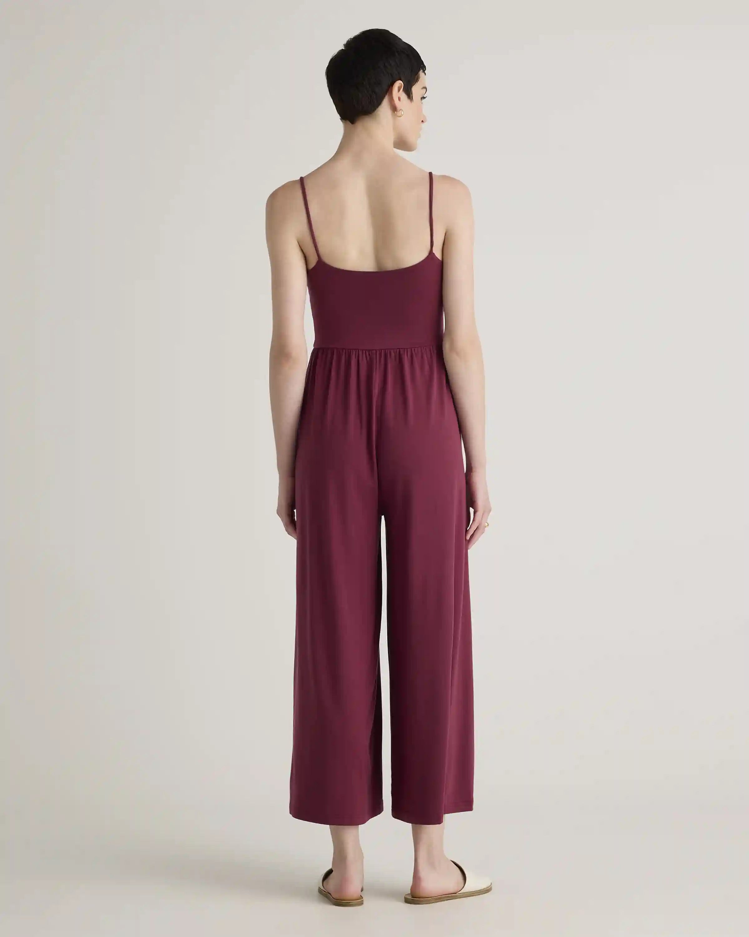 Tencel Jersey Wide Leg Jumpsuit