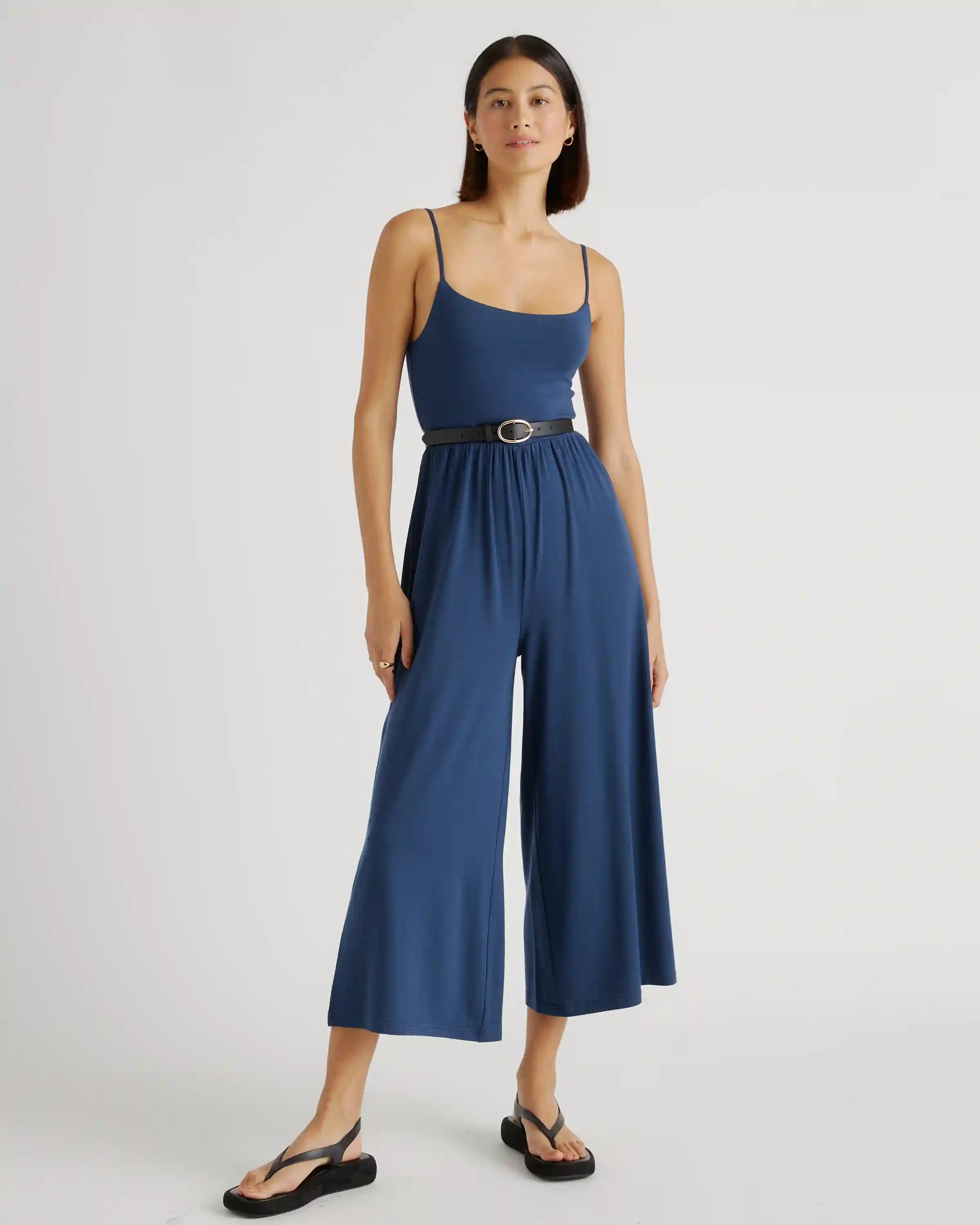 Tencel Jersey Wide Leg Jumpsuit