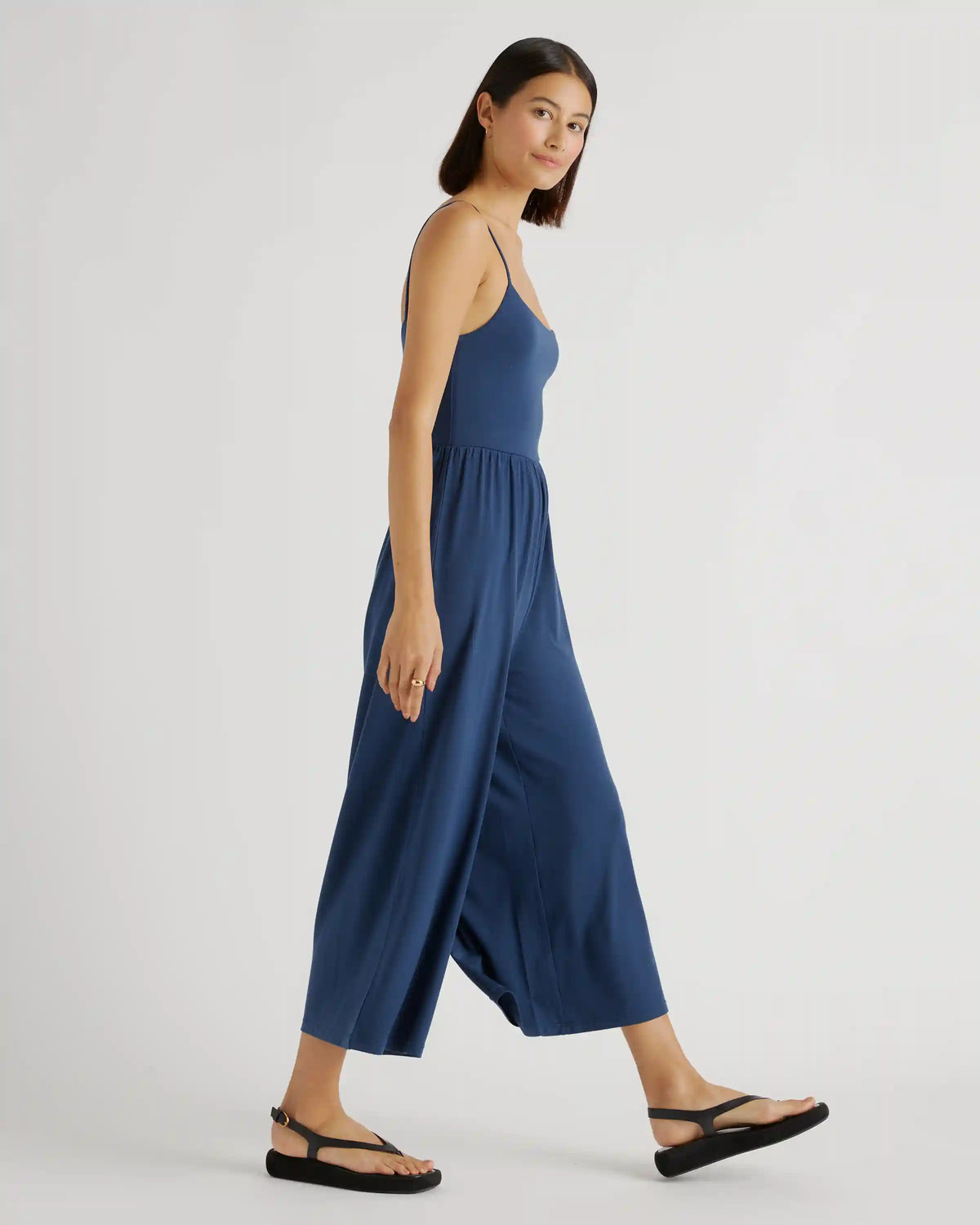 Tencel Jersey Wide Leg Jumpsuit