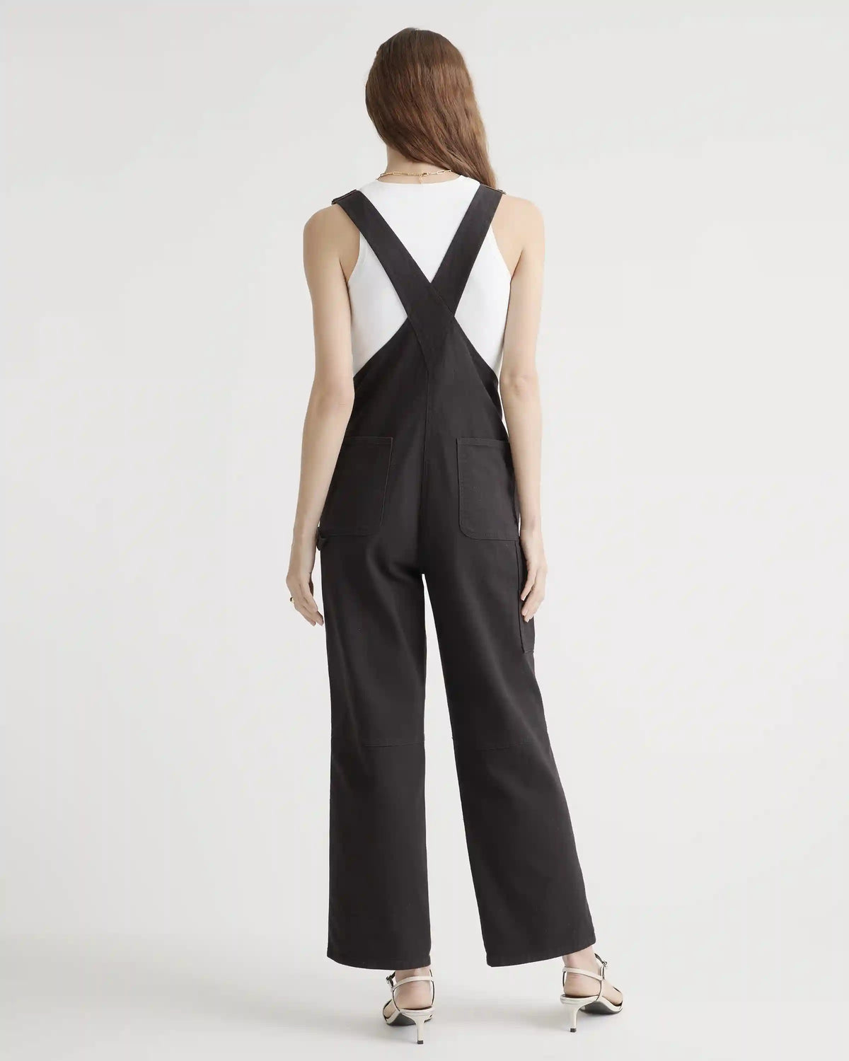 Organic Stretch Cotton Twill Relaxed Overalls