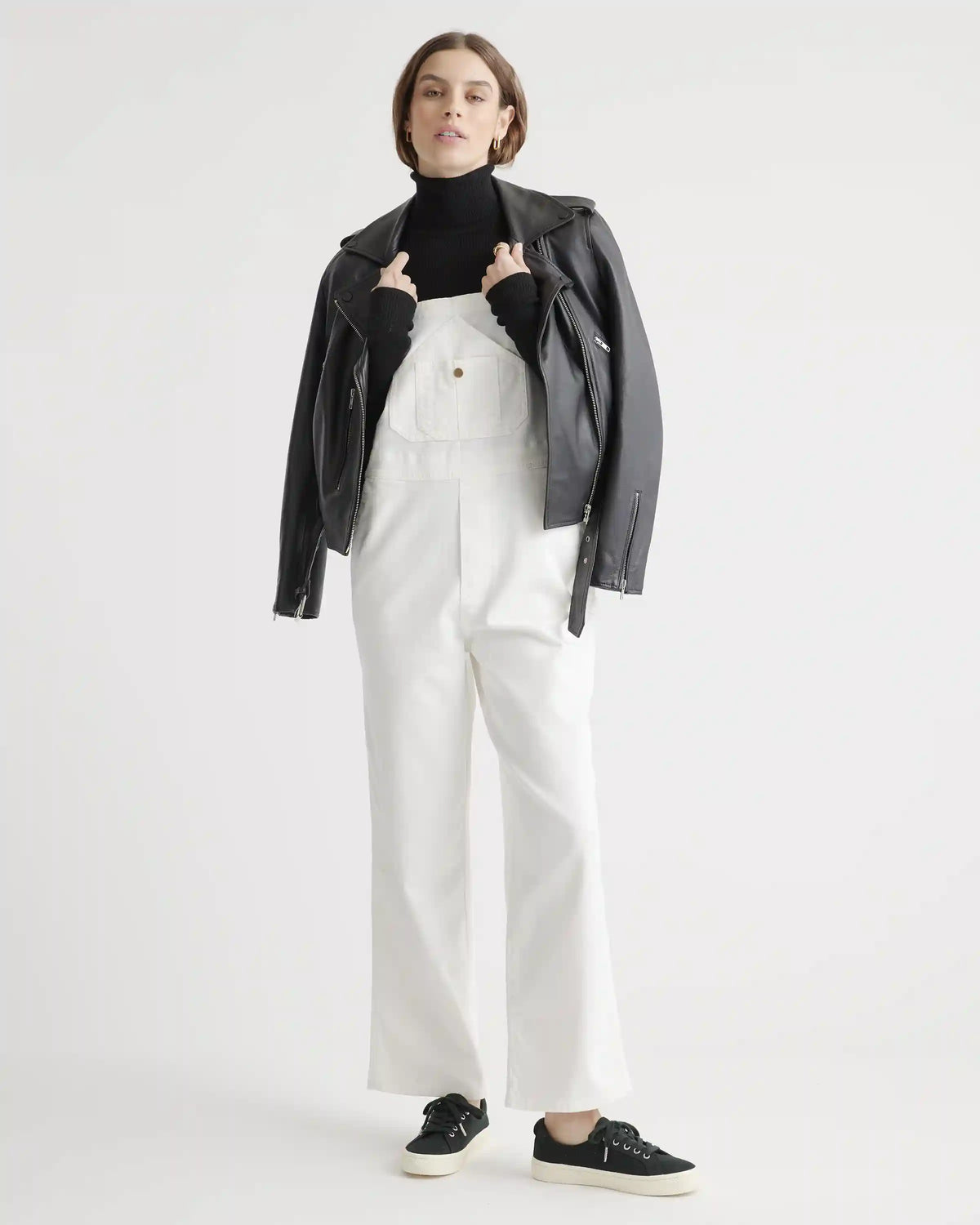 Organic Stretch Cotton Twill Relaxed Overalls