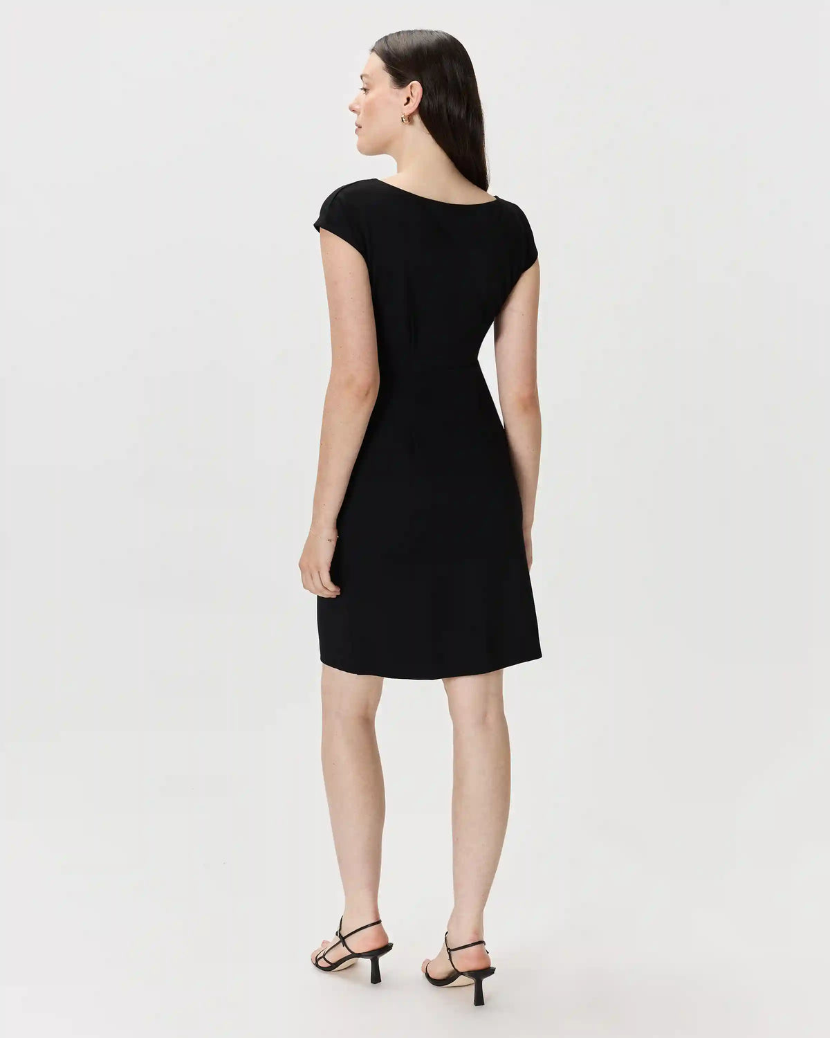Ultra-Stretch Ponte Cap Sleeve Dress