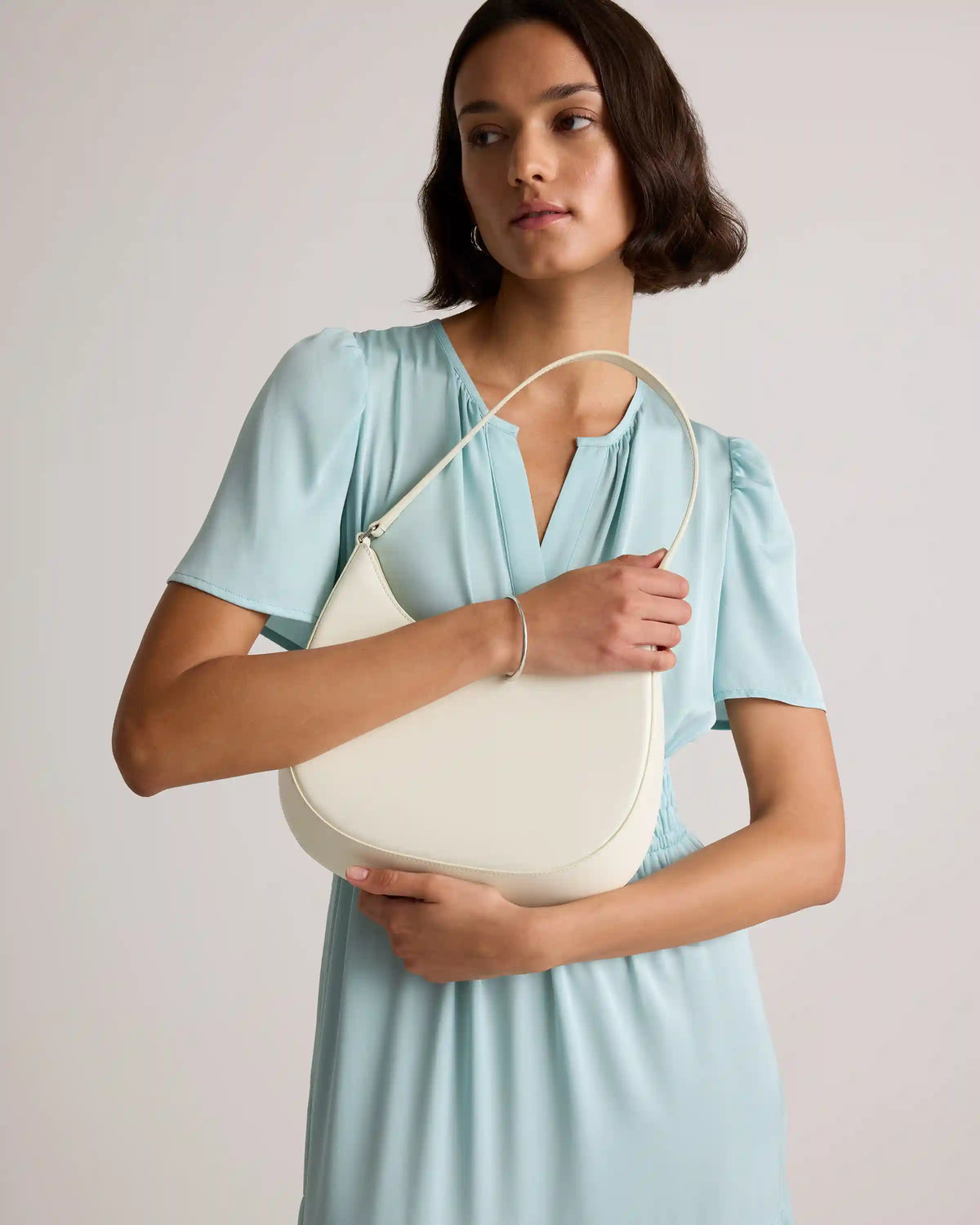 Washable Stretch Silk Tiered Maxi Dress