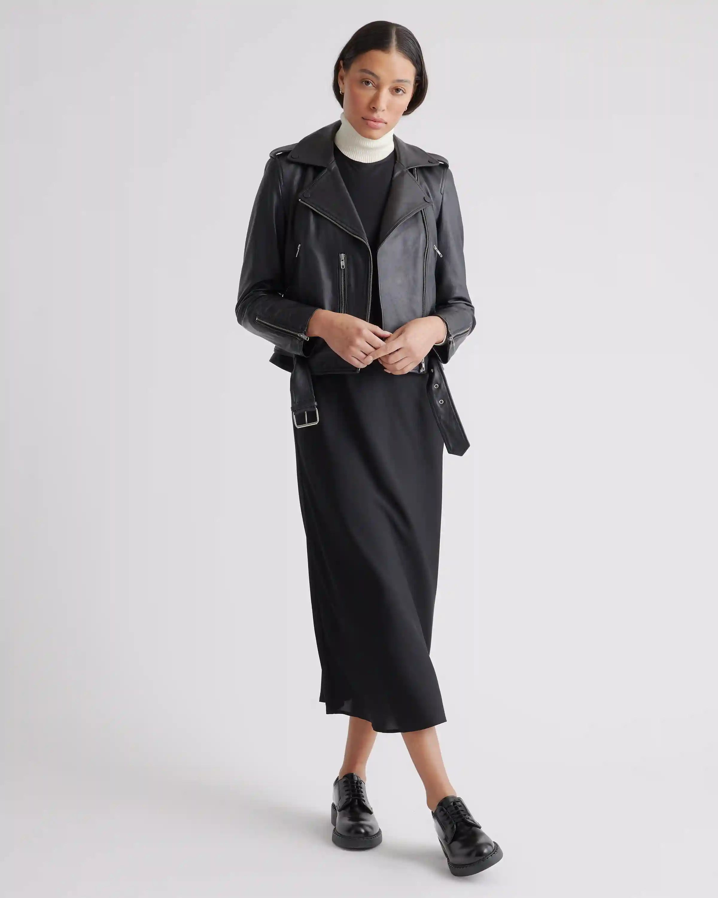 Washable Stretch Silk Tank Midi Dress