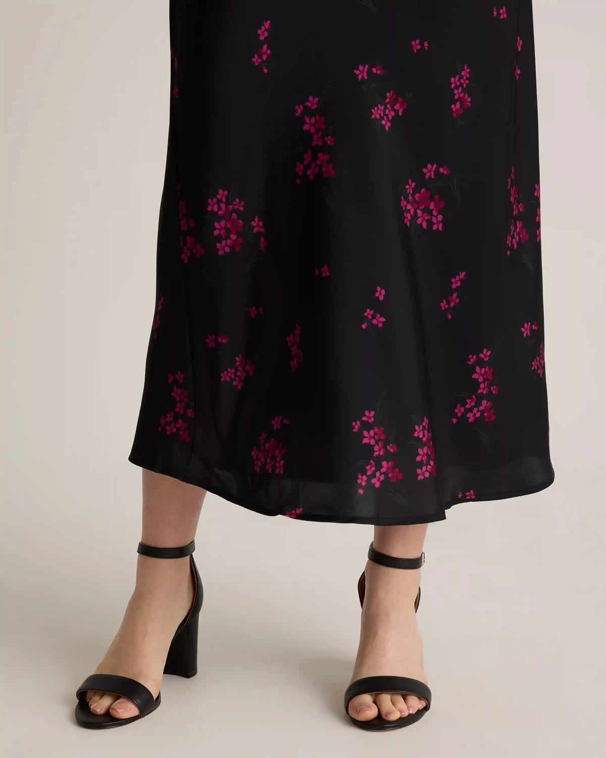 Washable Stretch Silk Tank Midi Dress