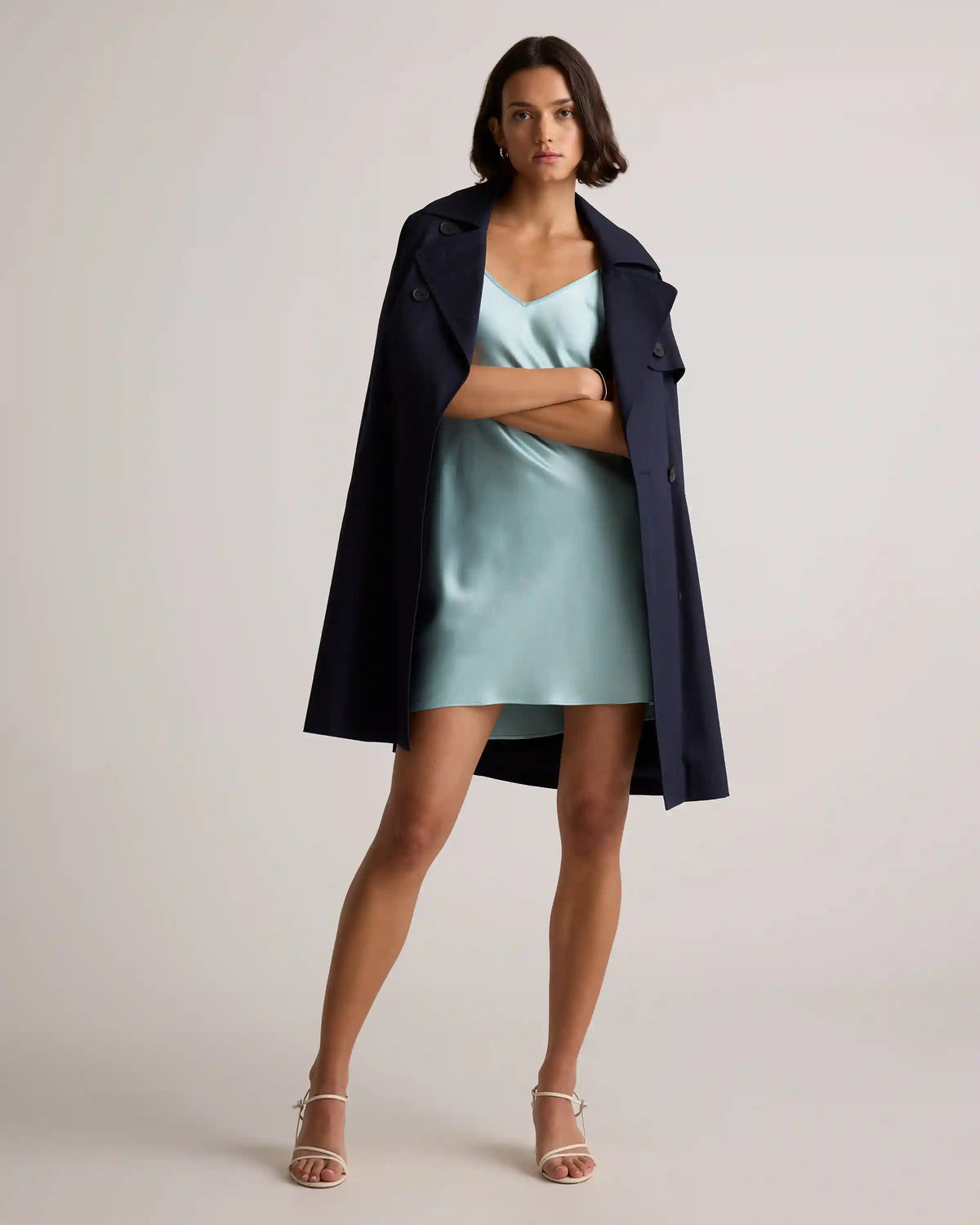 100% Washable Silk Mini Slip Dress