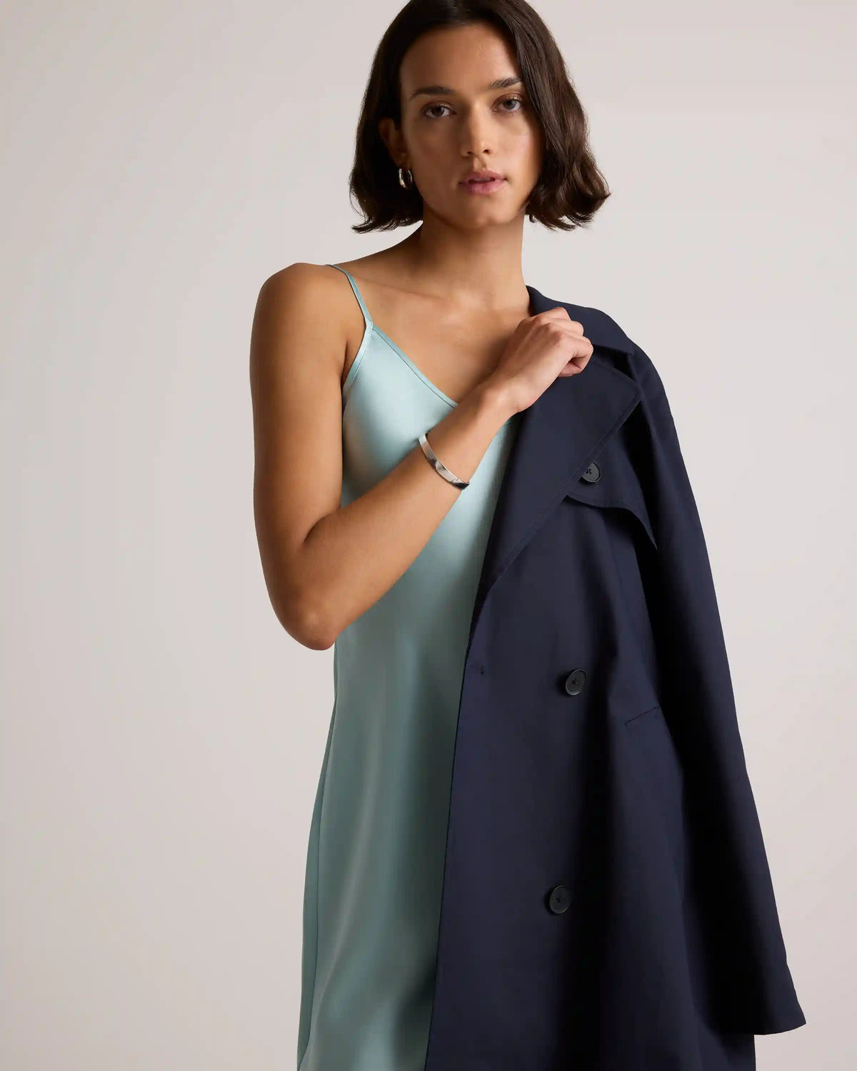 100% Washable Silk Mini Slip Dress