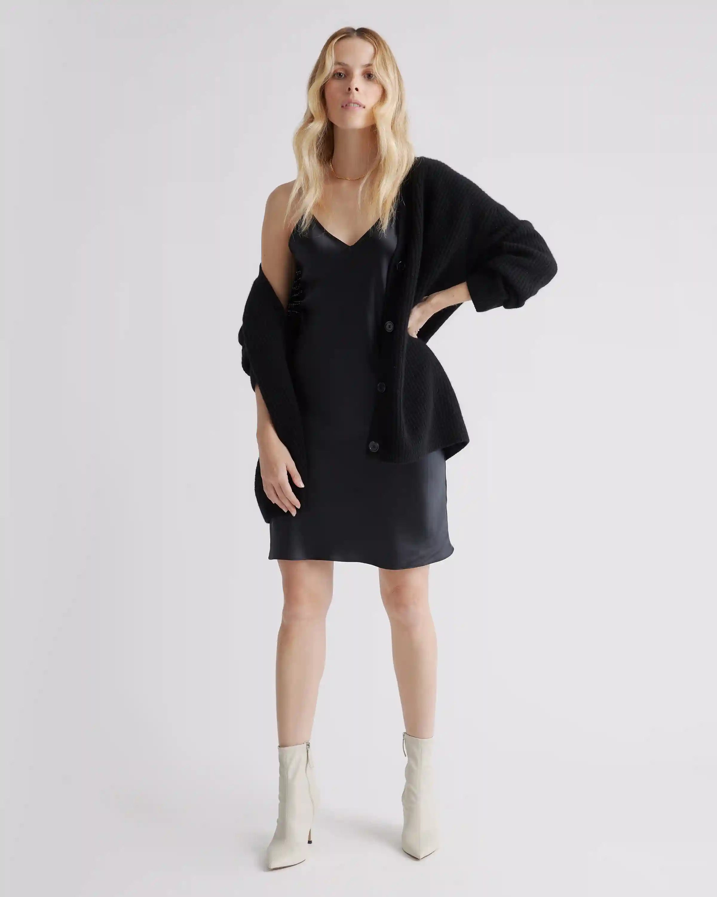 100% Washable Silk Mini Slip Dress