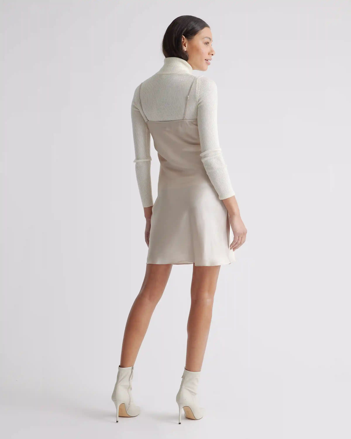 100% Washable Silk Mini Slip Dress