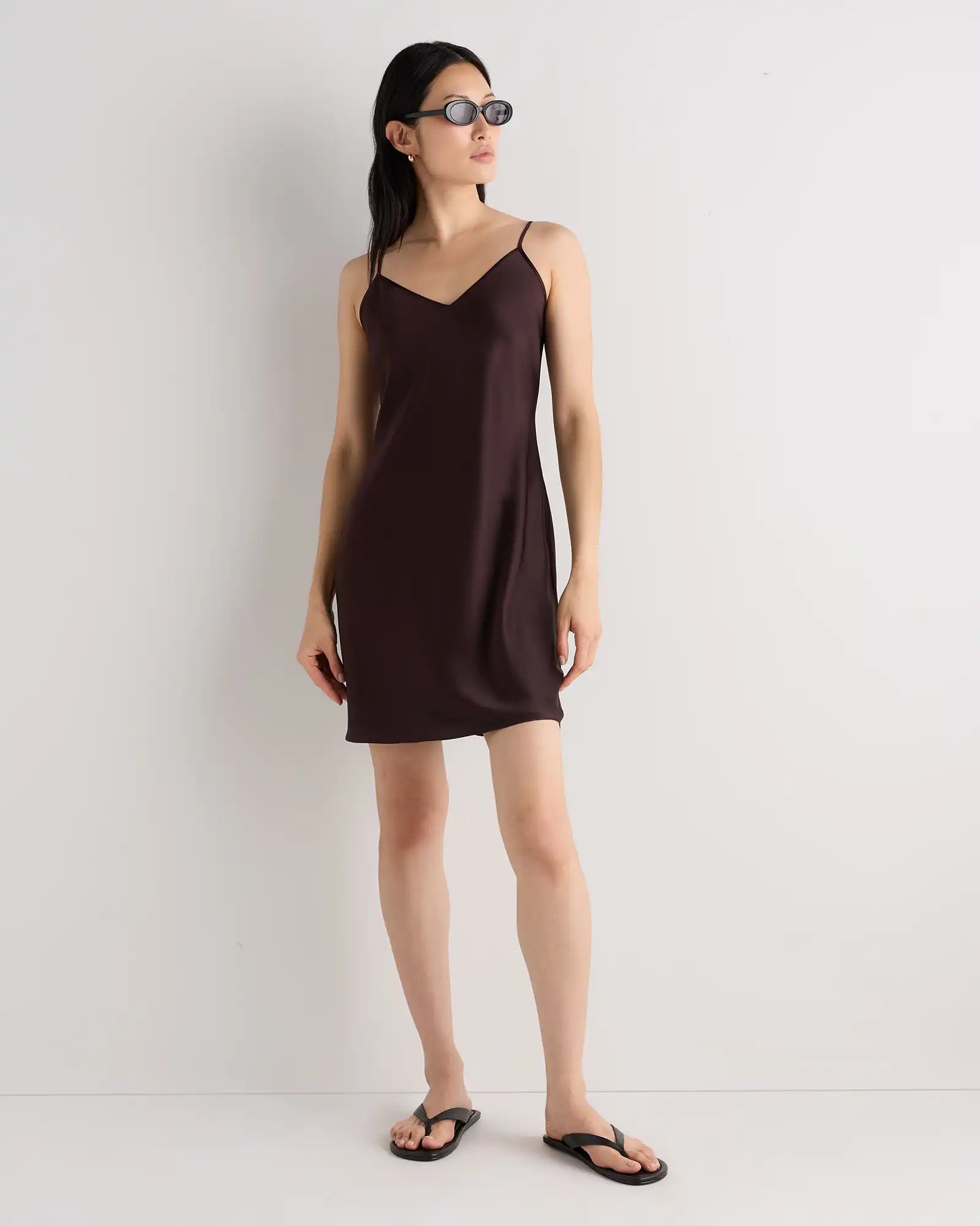 100% Washable Silk Mini Slip Dress
