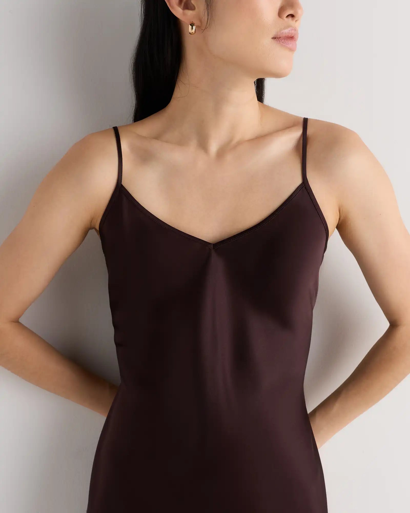 100% Washable Silk Mini Slip Dress
