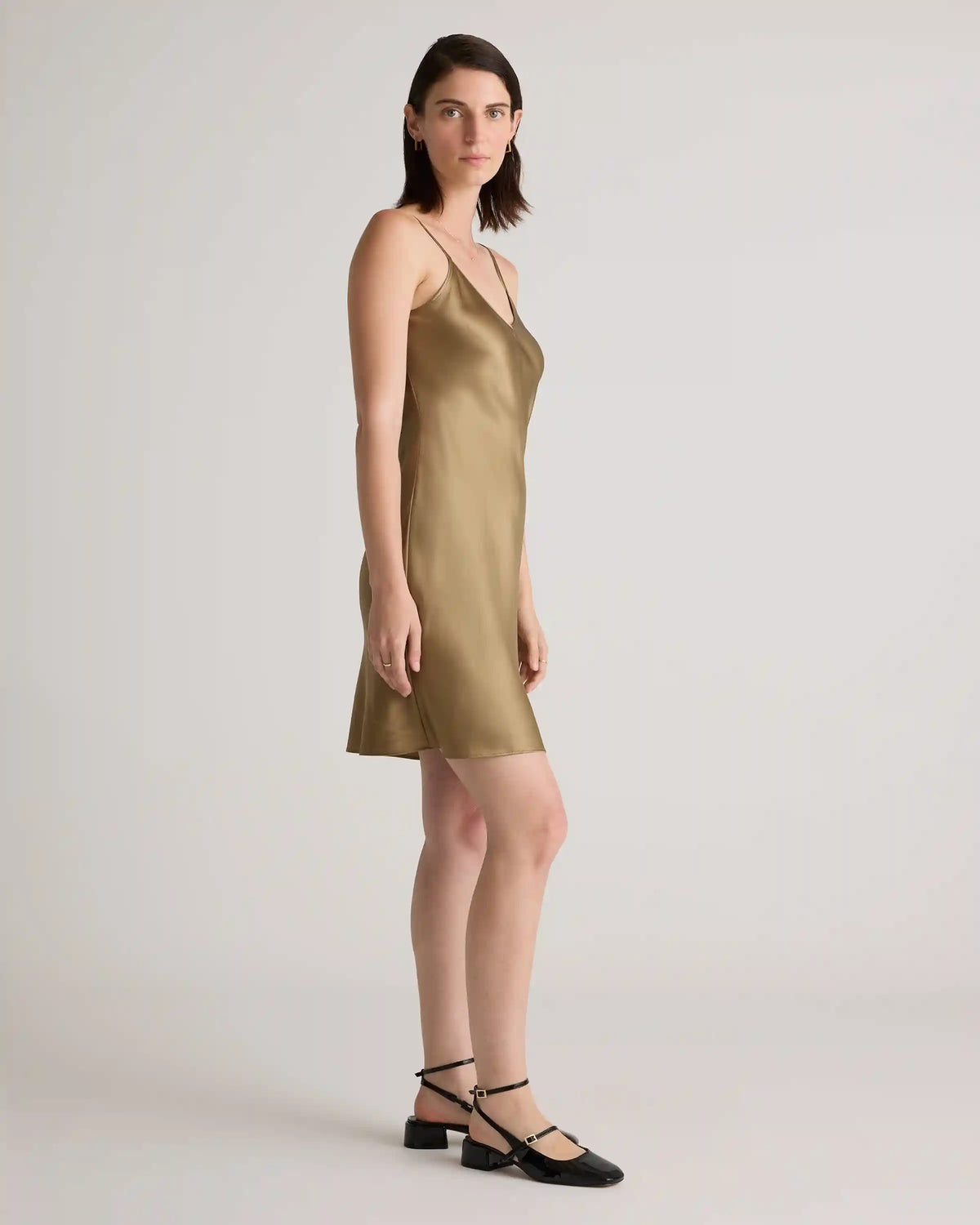 100% Washable Silk Mini Slip Dress