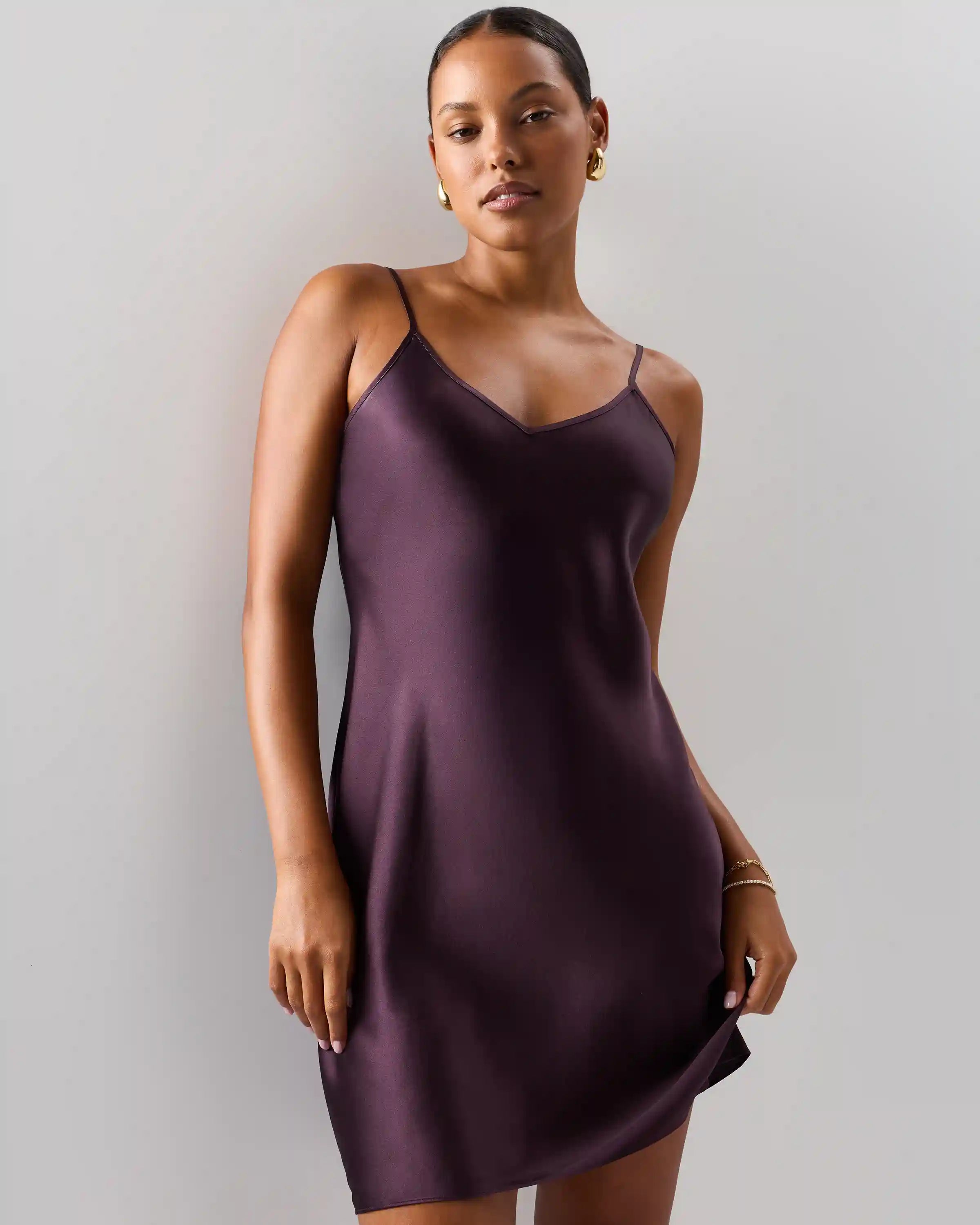 100% Washable Silk Mini Slip Dress