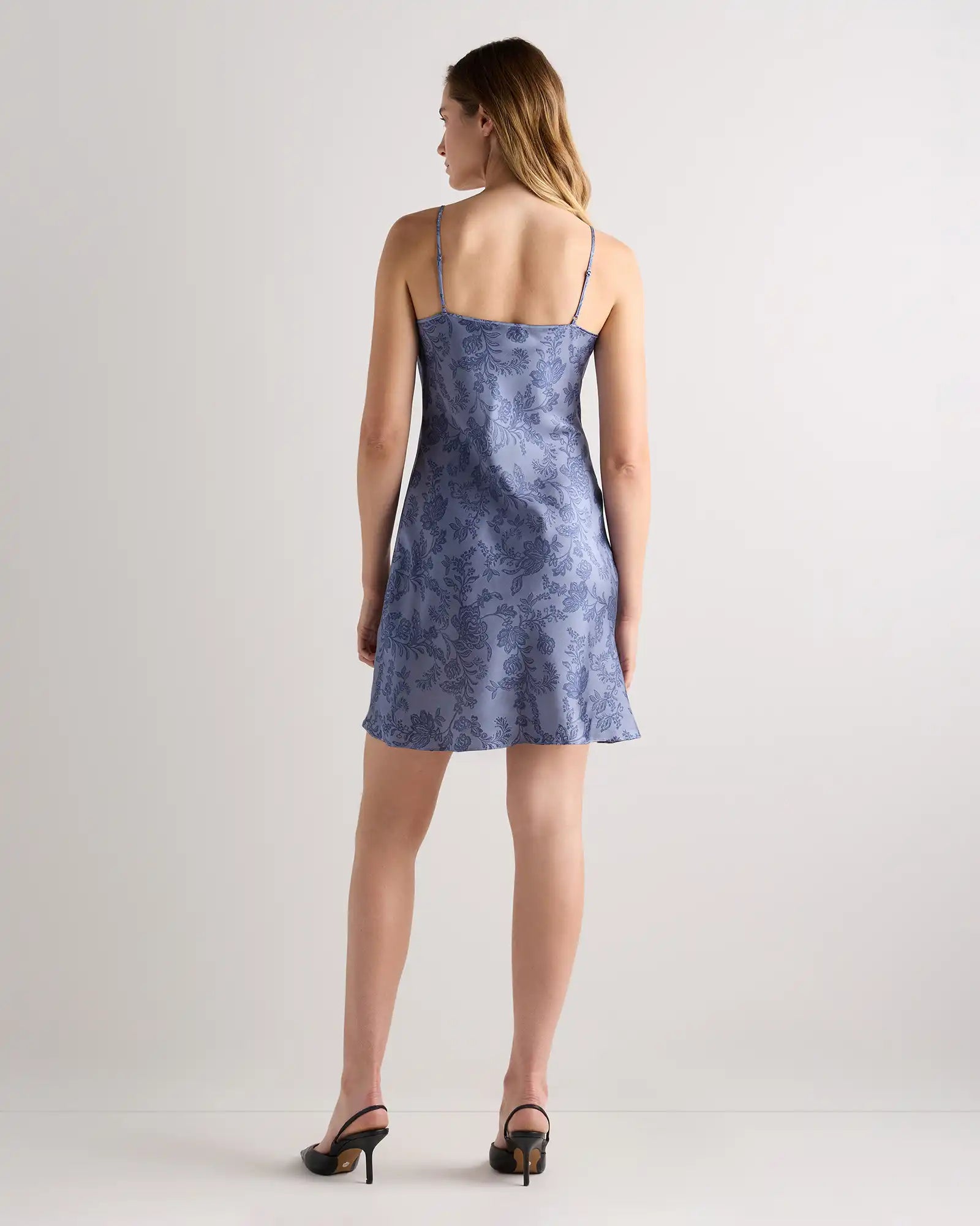 100% Washable Silk Mini Slip Dress