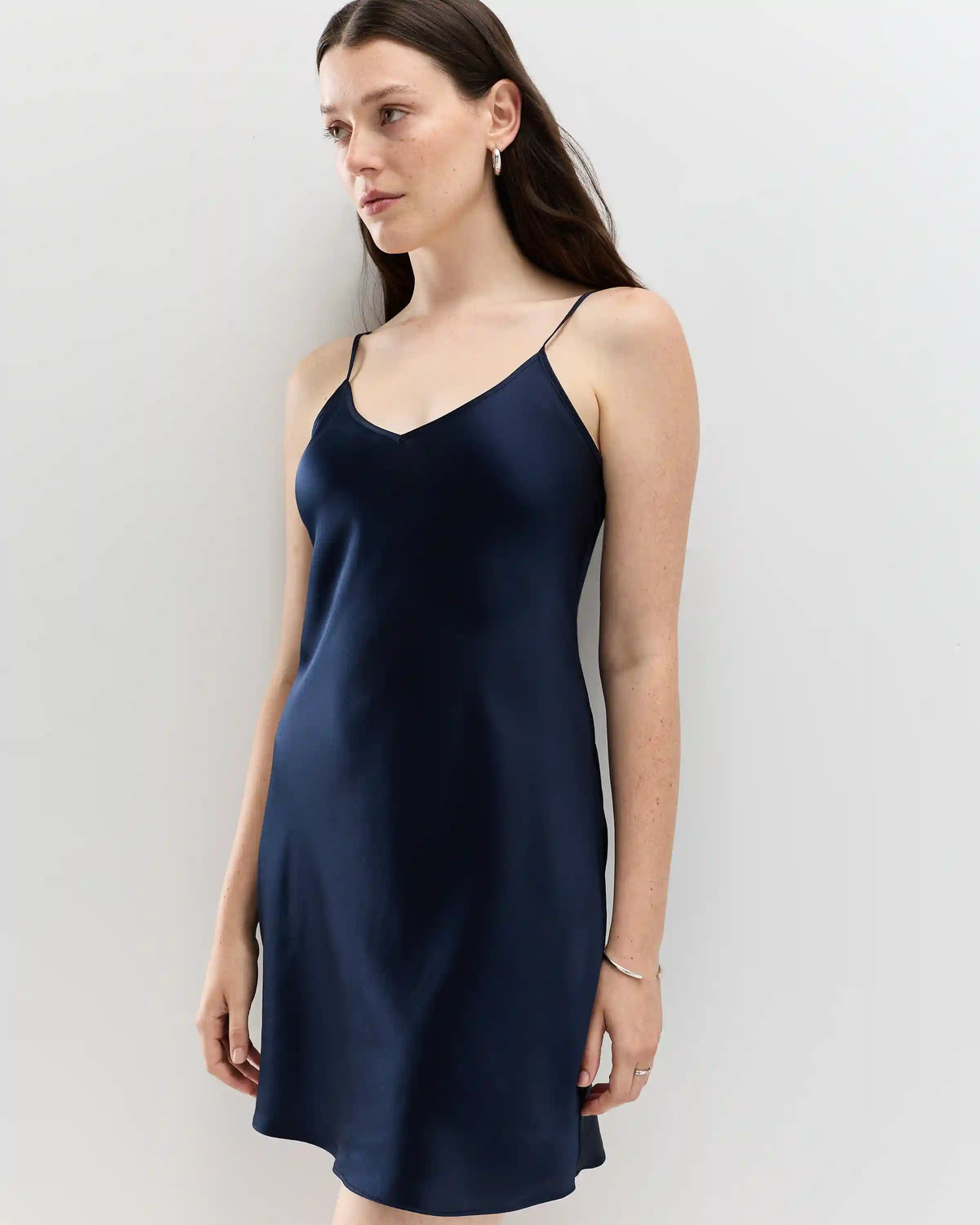 100% Washable Silk Mini Slip Dress