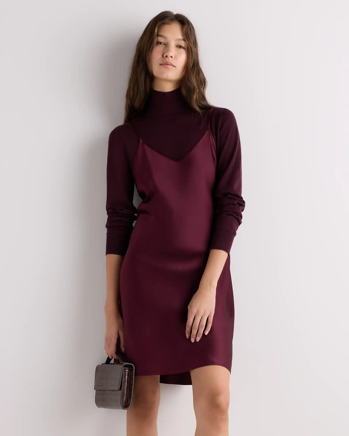 100% Washable Silk Mini Slip Dress