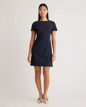 Italian Wool Short Sleeve Dress