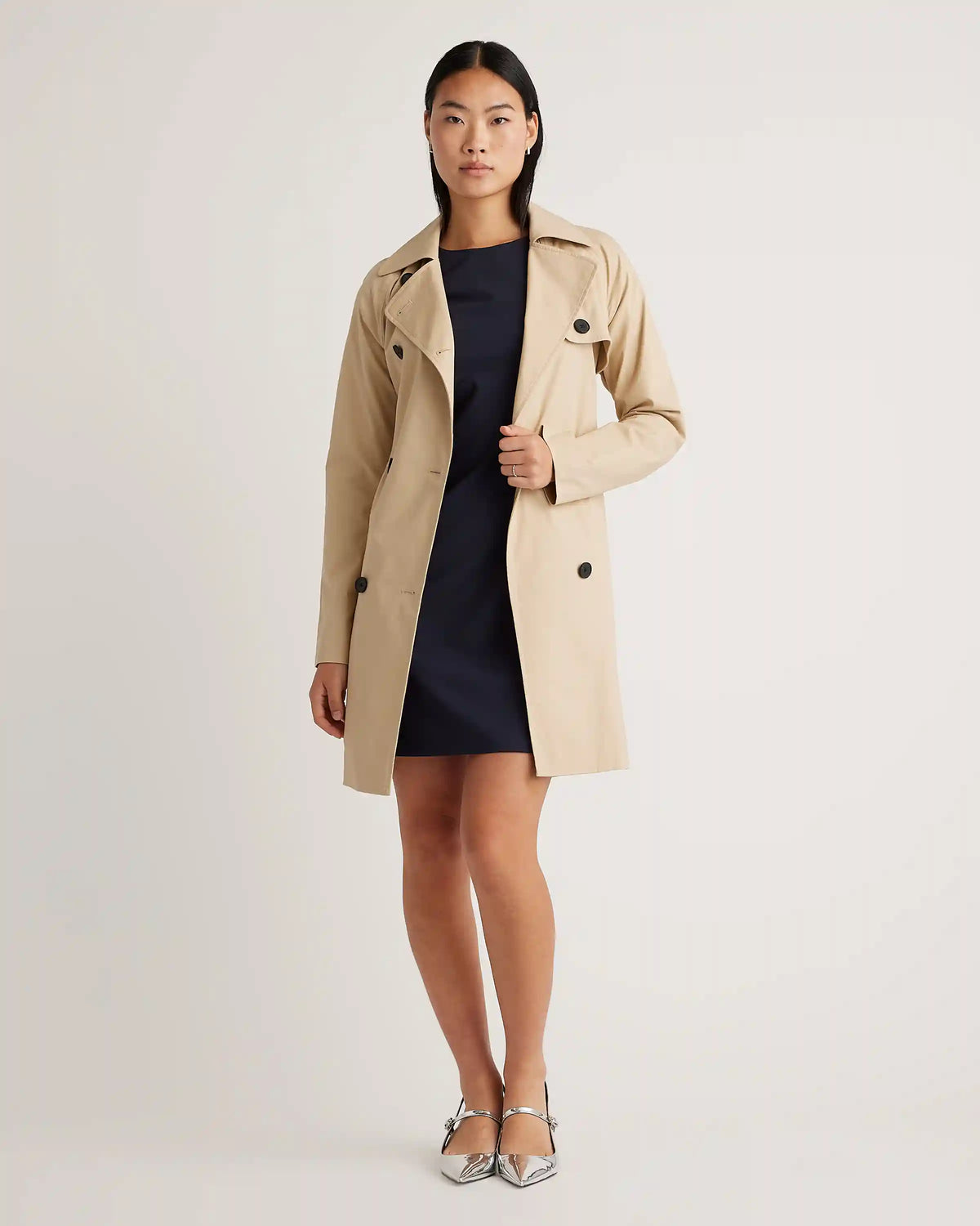 Italian Wool Short Sleeve Dress