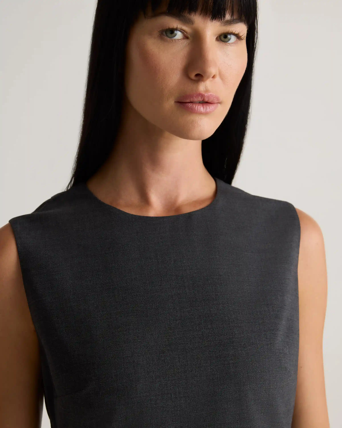 Italian Wool Sleeveless Dress