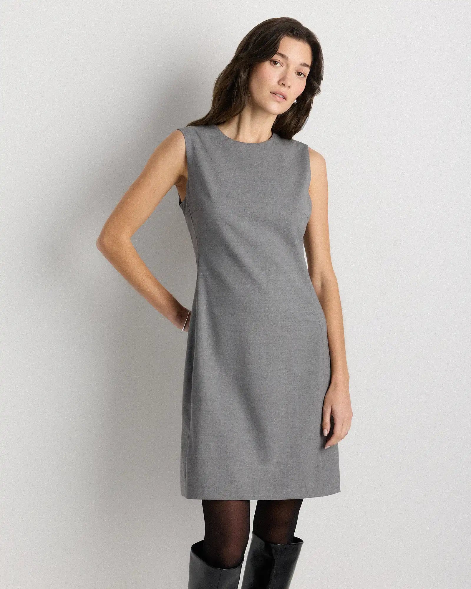 Italian Wool Sleeveless Dress