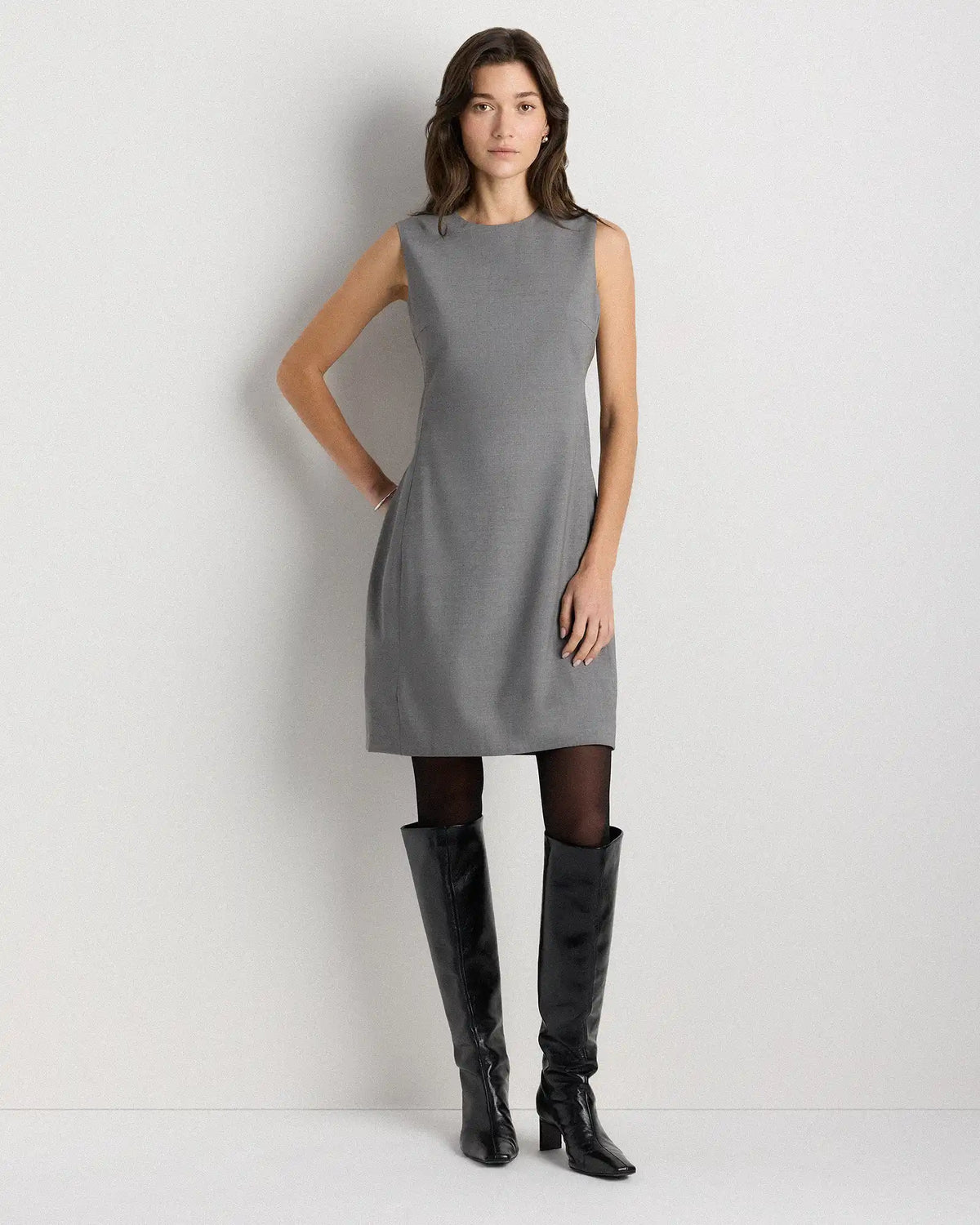 Italian Wool Sleeveless Dress