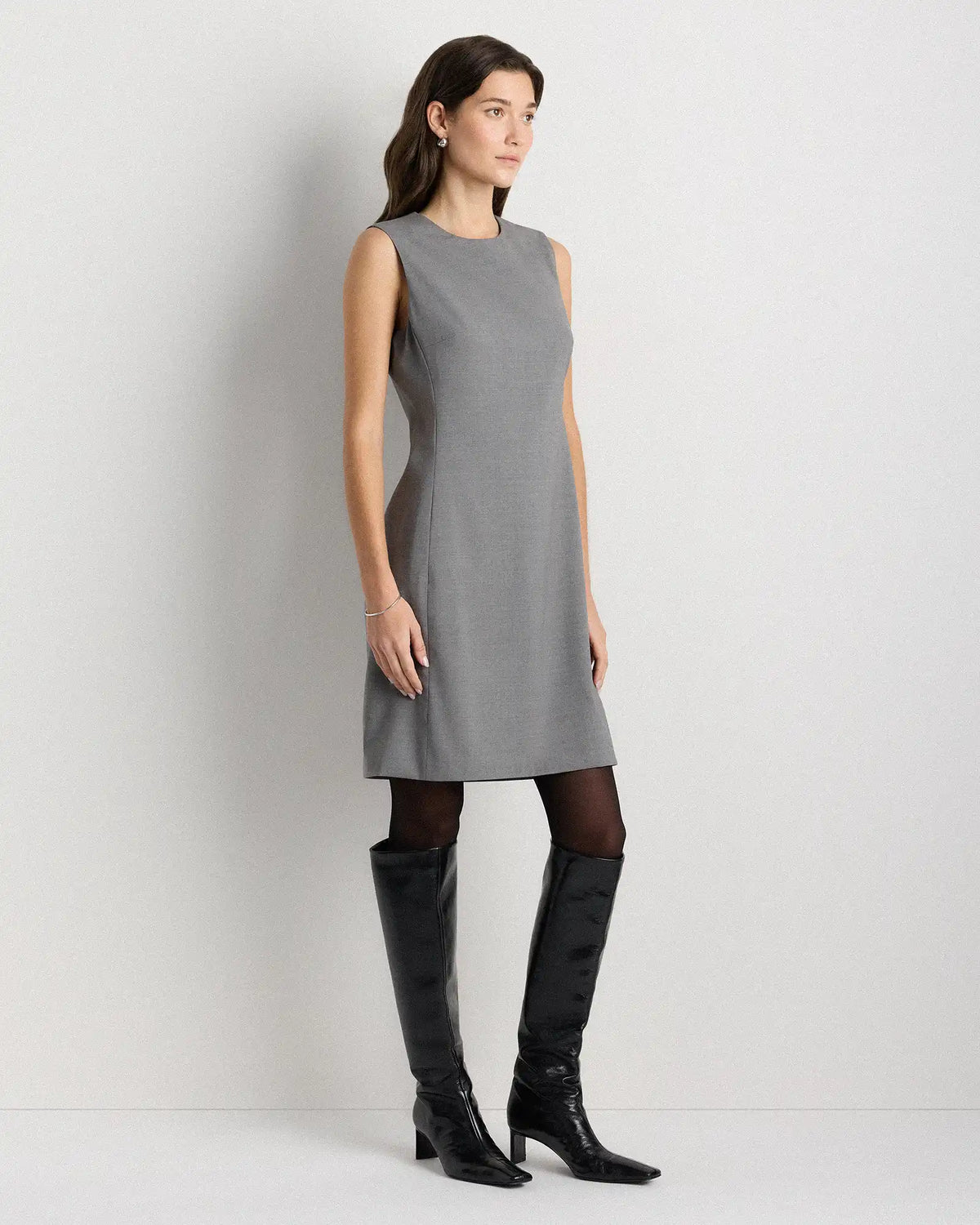 Italian Wool Sleeveless Dress