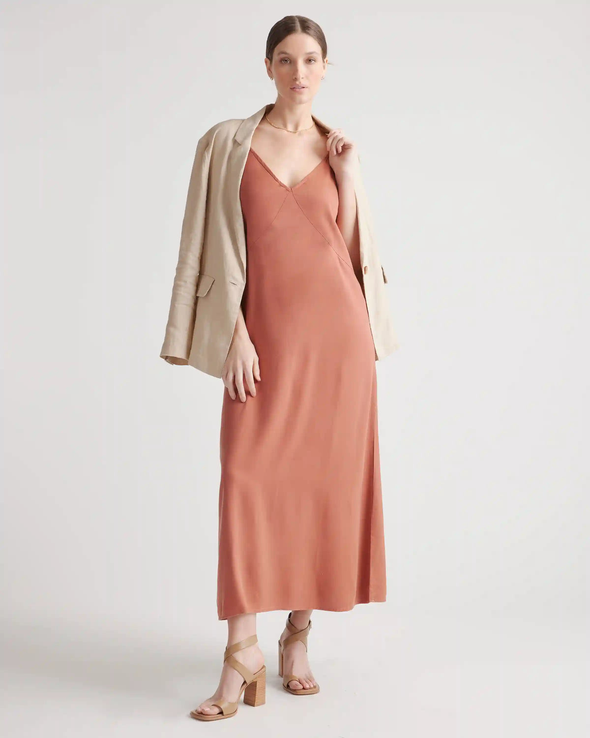 Vintage Wash Tencel Maxi Slip Dress