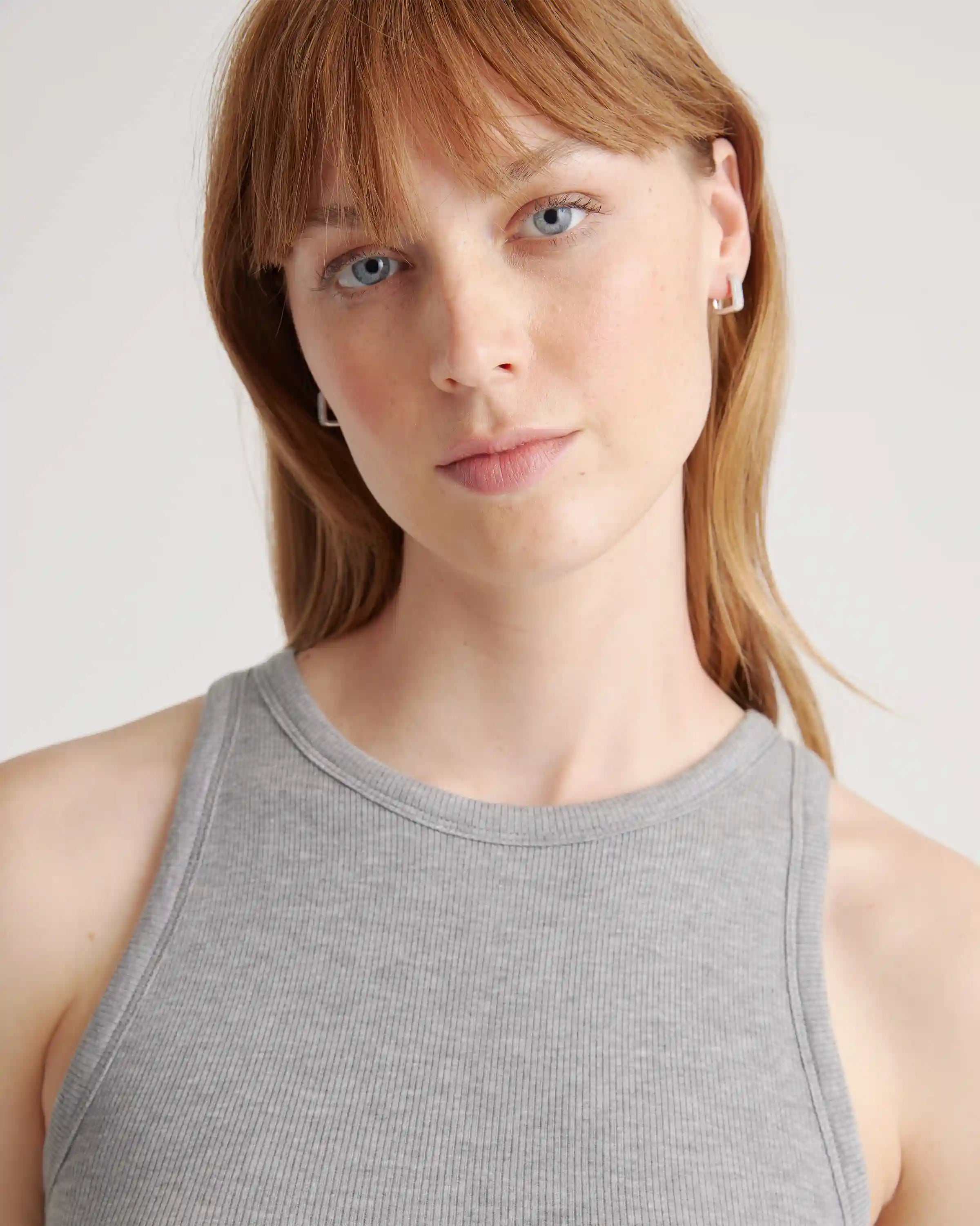 Tencel Rib Knit Sleeveless Mini Dress