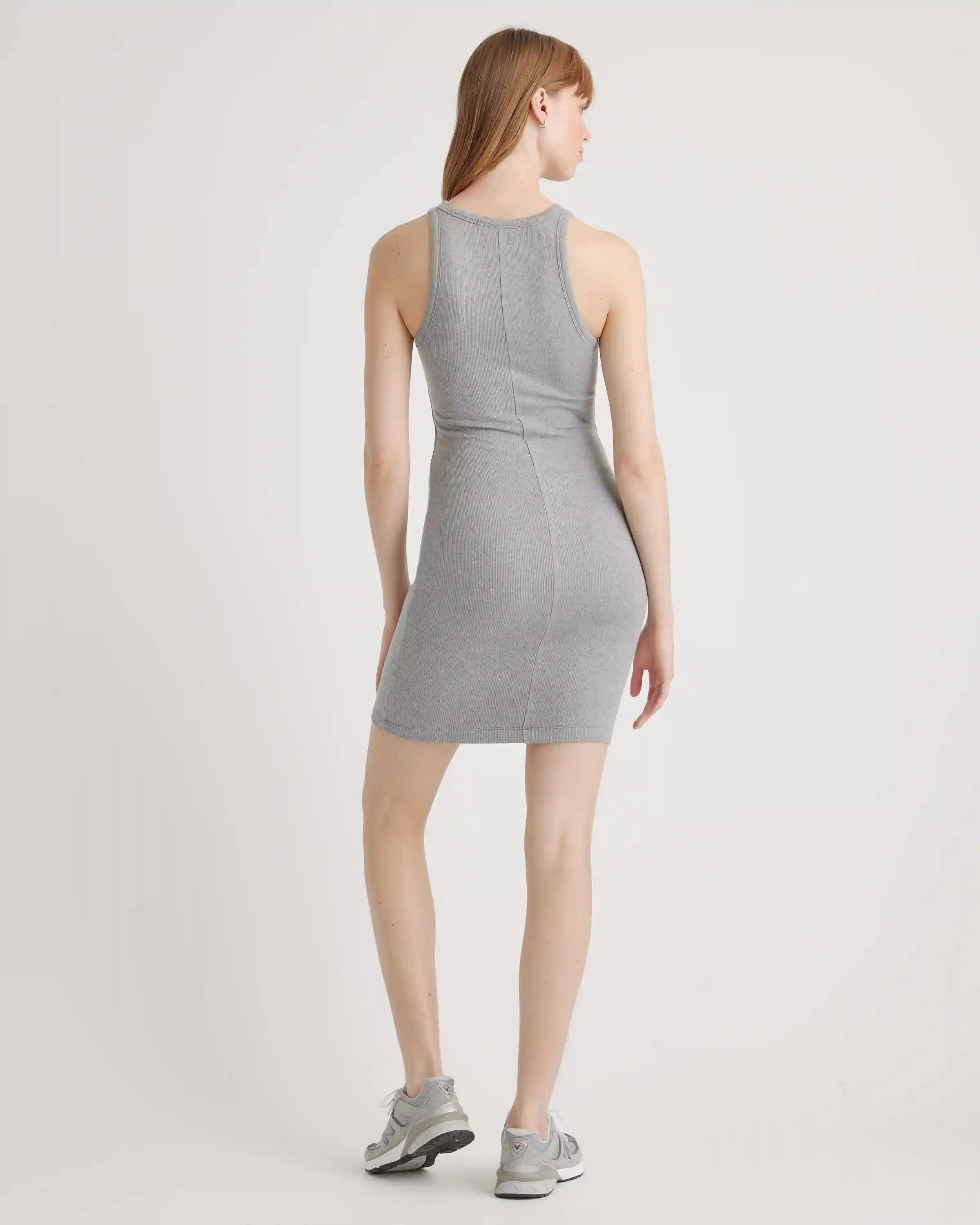 Tencel Rib Knit Sleeveless Mini Dress