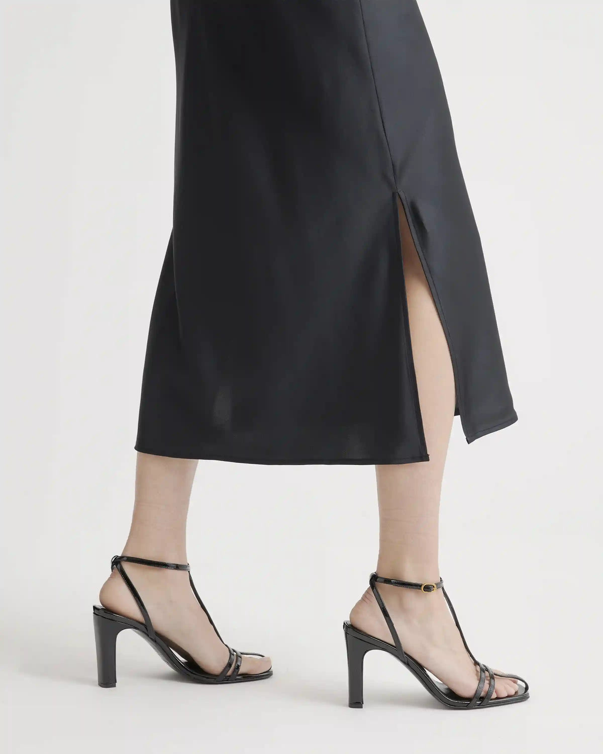 100% Washable Silk Cowl Neck Slip Dress