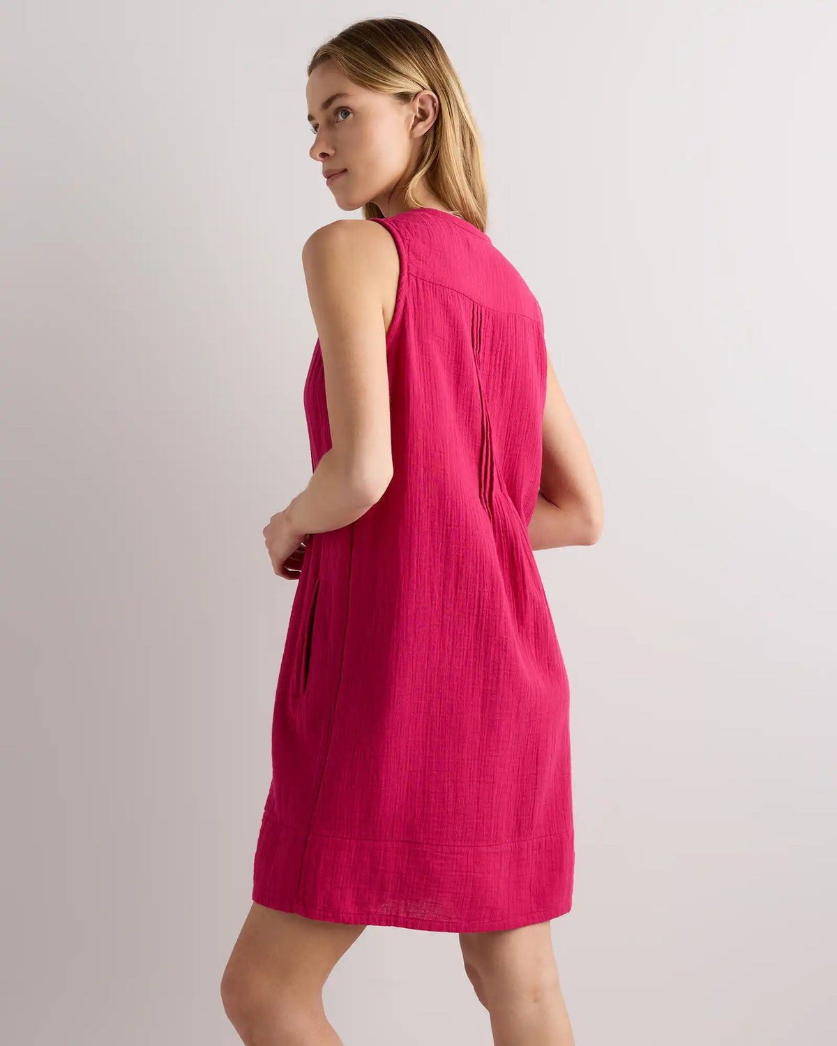 100% Organic Cotton Gauze Sleeveless Swing Dress