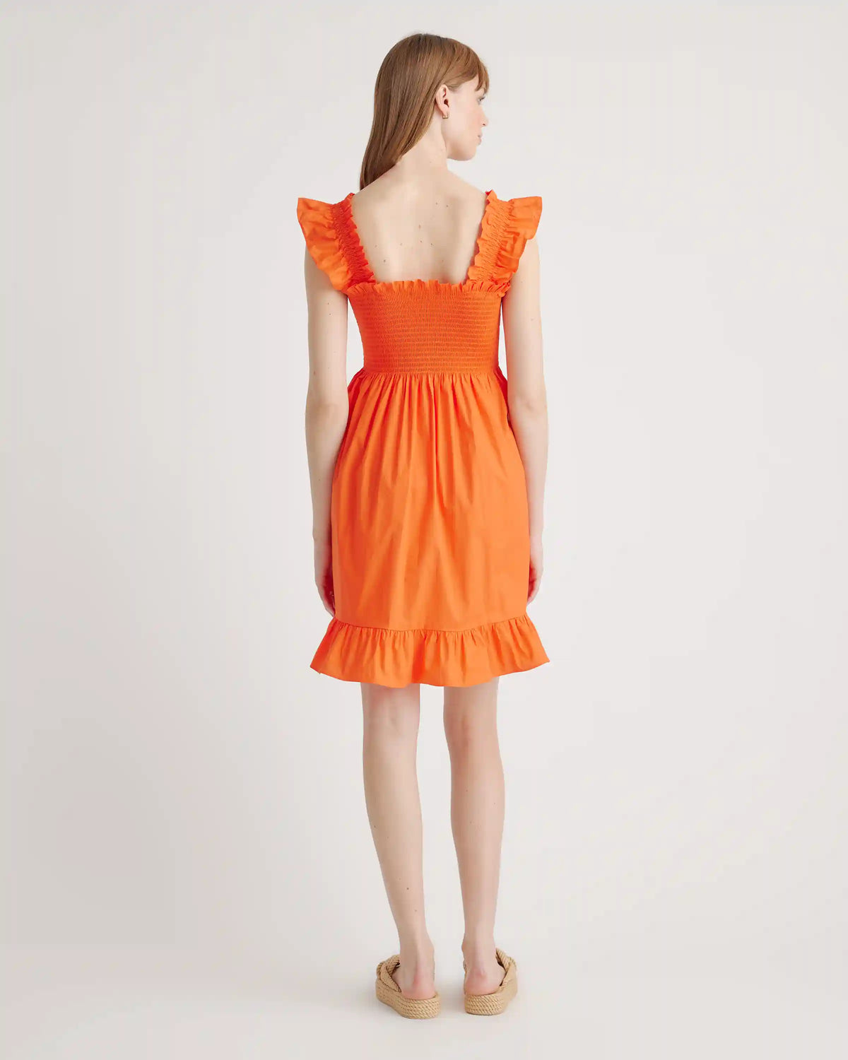 100% Organic Cotton Smocked Mini Dress