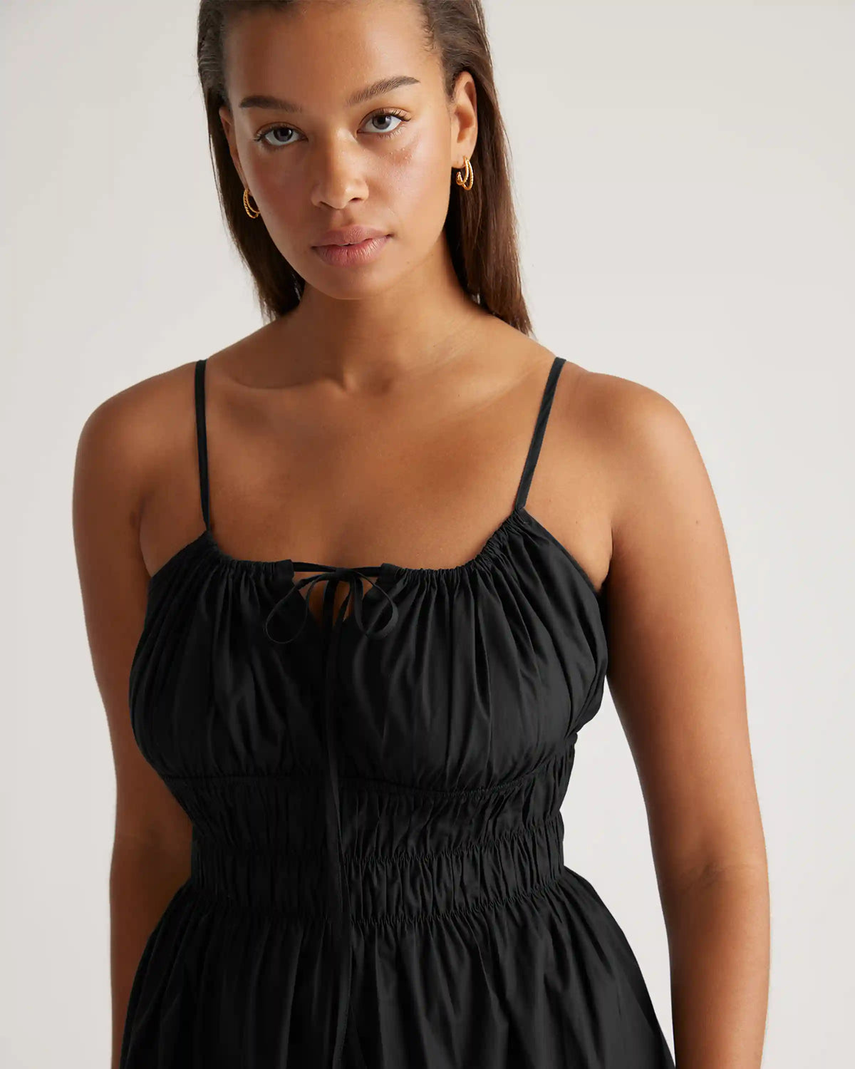 100% Organic Cotton Keyhole Midi Dress