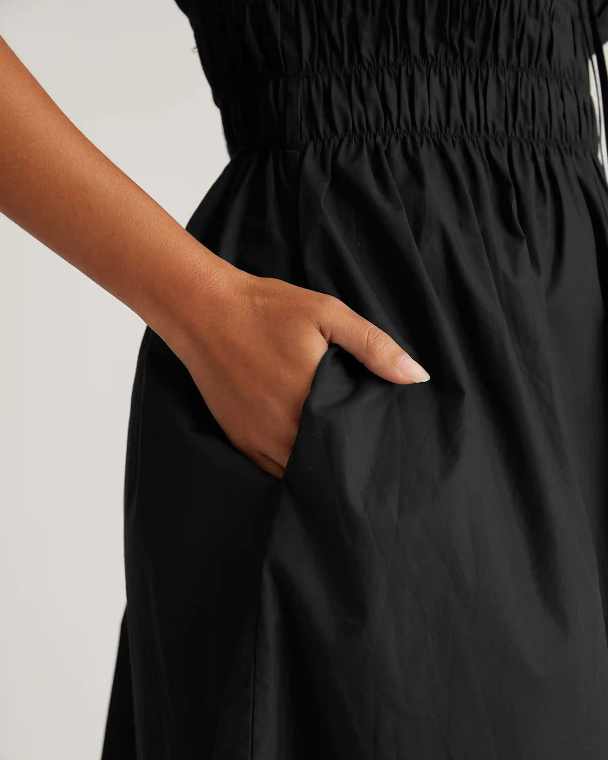 100% Organic Cotton Keyhole Midi Dress