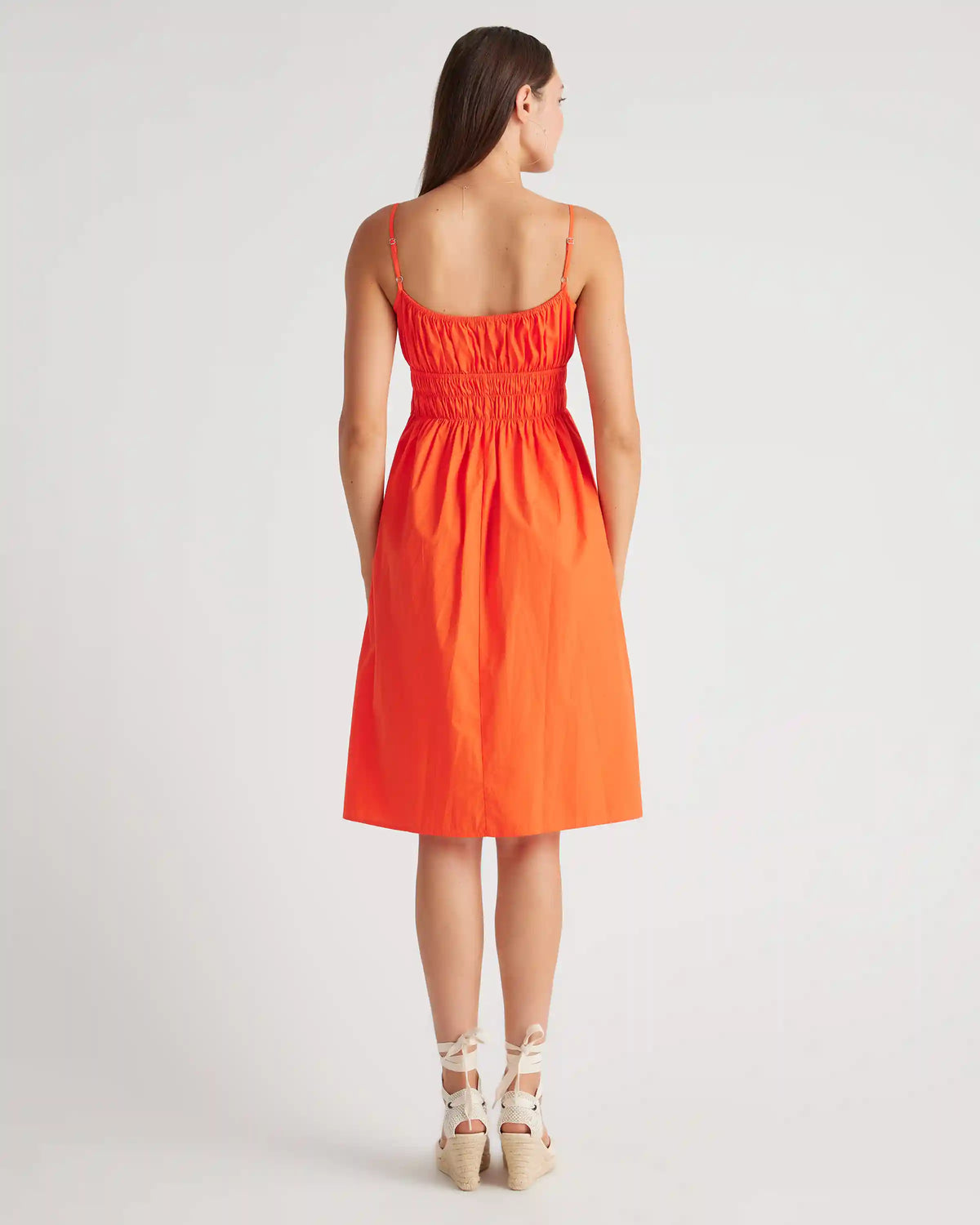 100% Organic Cotton Keyhole Midi Dress
