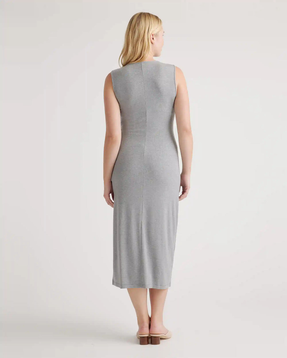 Tencel Rib Knit Tank Midi Dress
