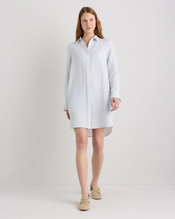 100% European Linen Shirt Dress