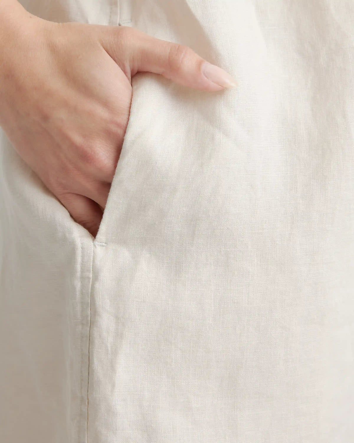 100% European Linen Shirt Dress