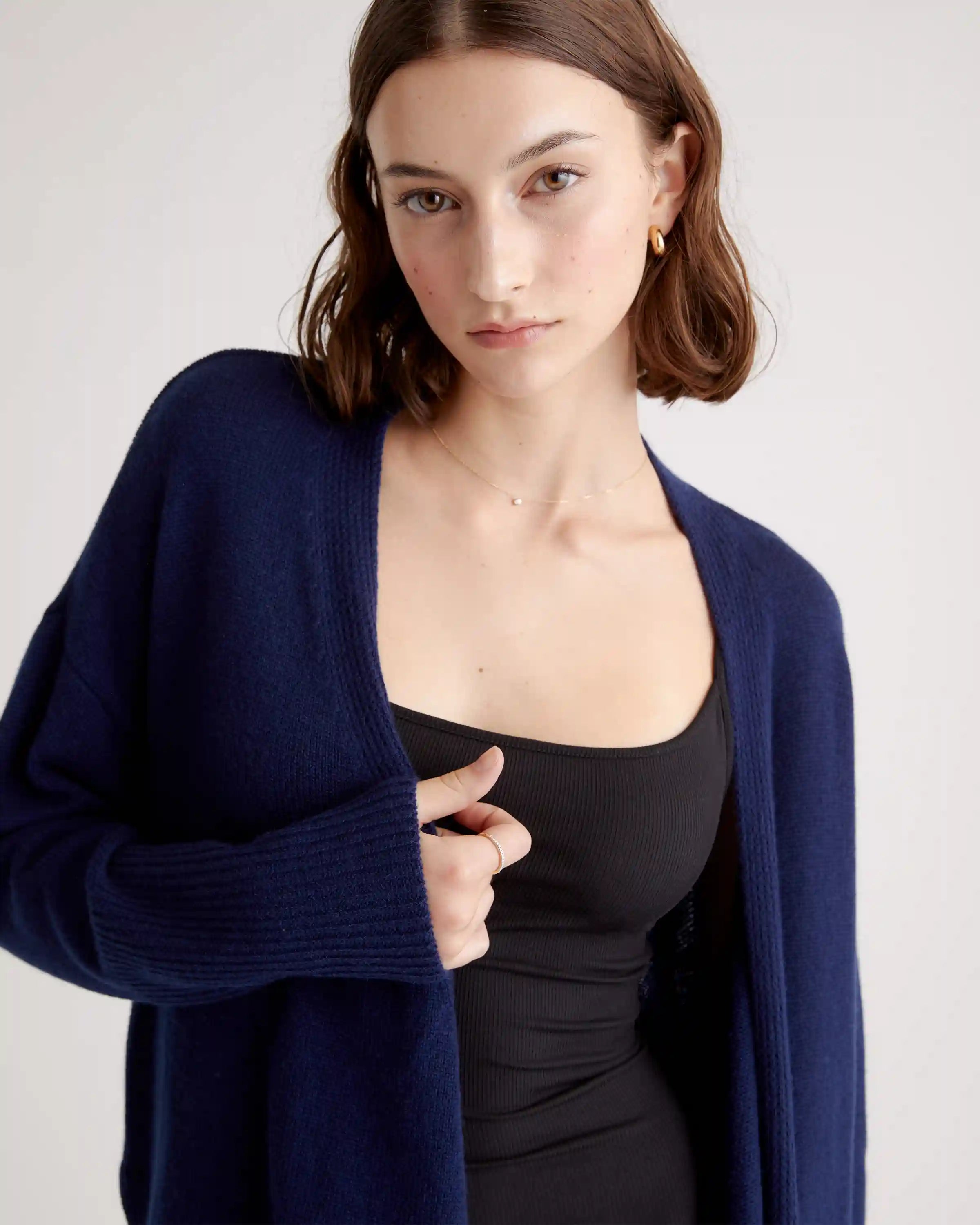 Tencel Rib Knit Mini Slip Dress