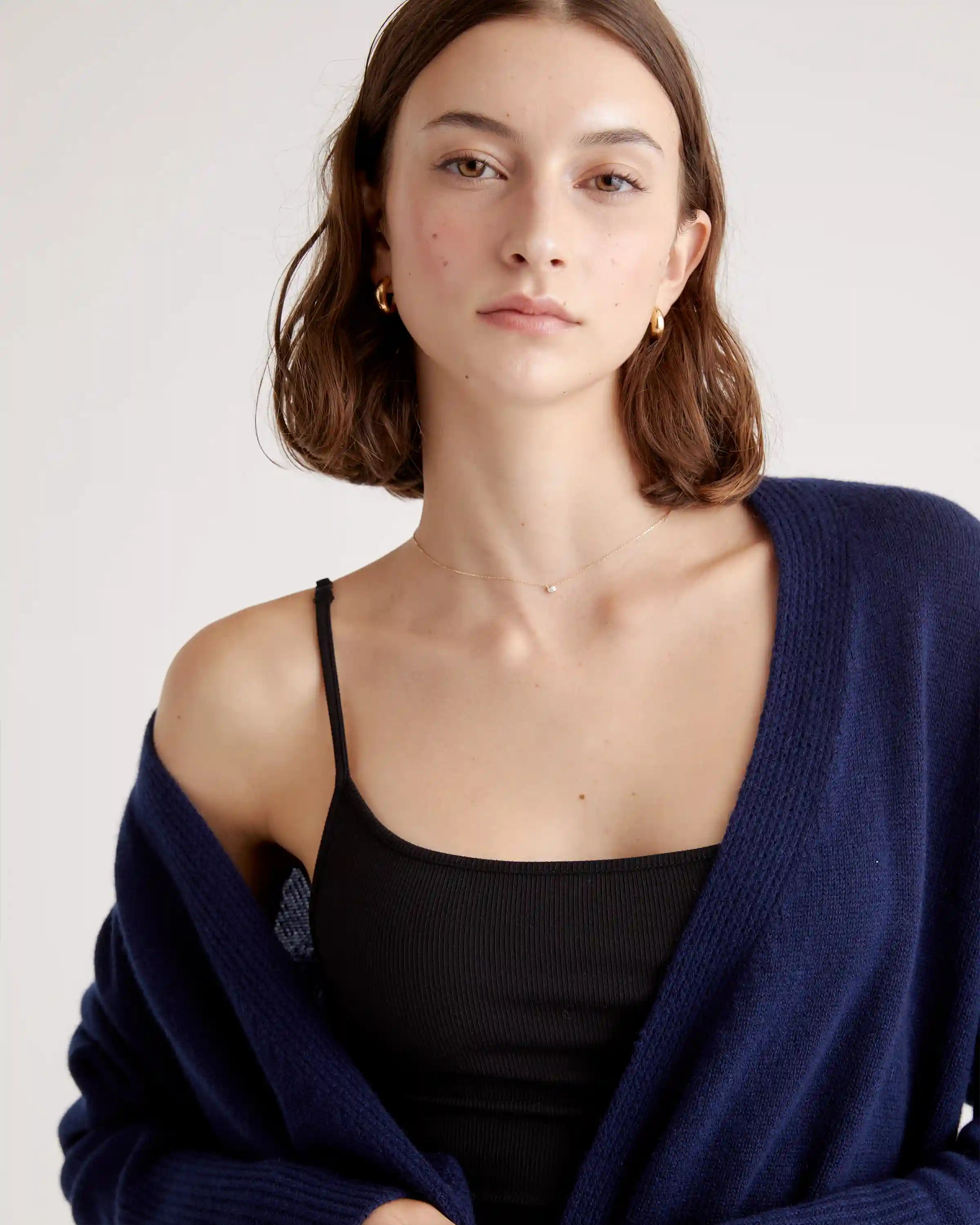 Tencel Rib Knit Mini Slip Dress
