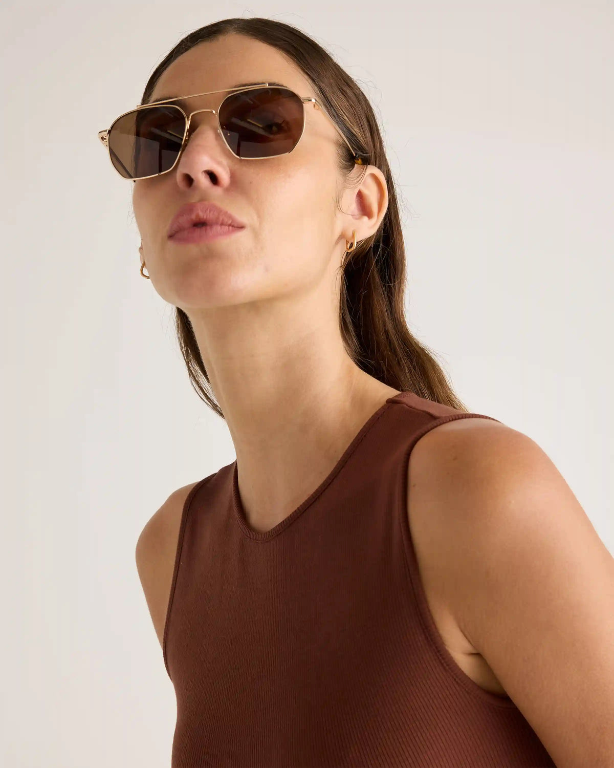 Tencel Rib Knit Tank Midi Dress