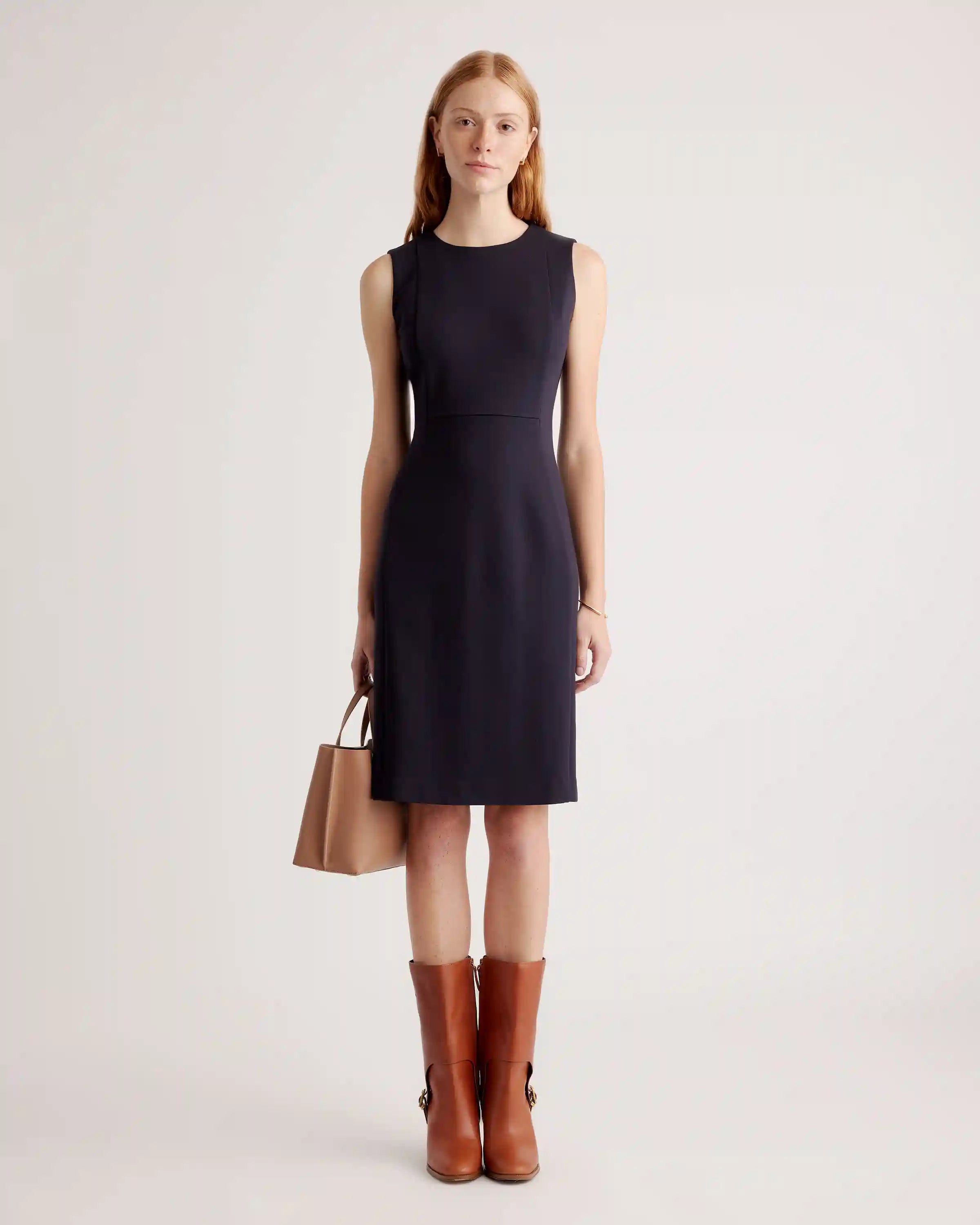 Ultra-Stretch Ponte Sleeveless Dress
