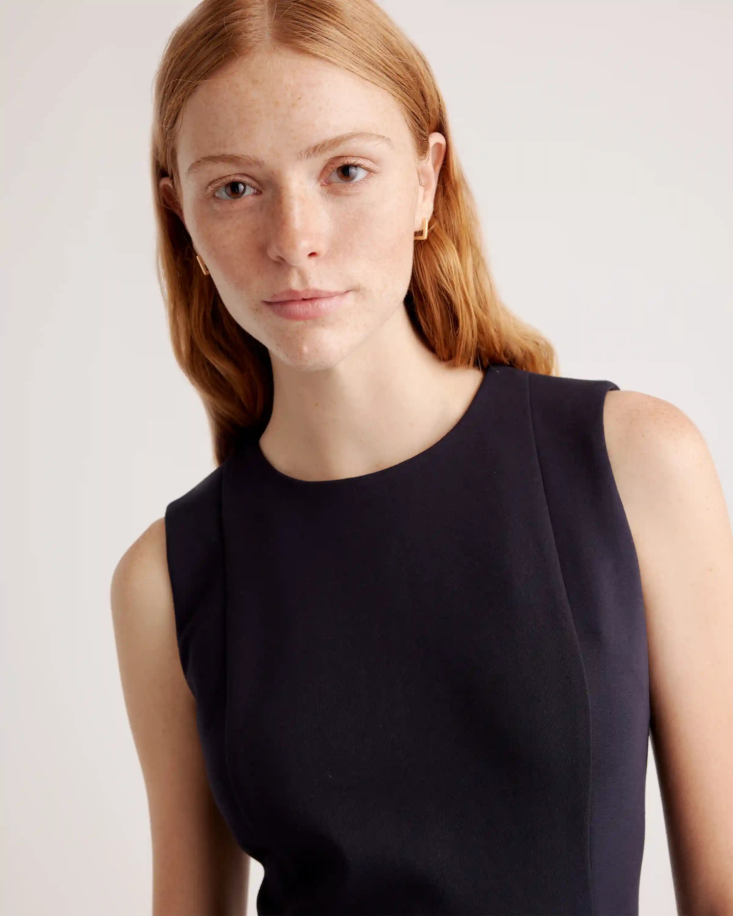 Ultra-Stretch Ponte Sleeveless Dress