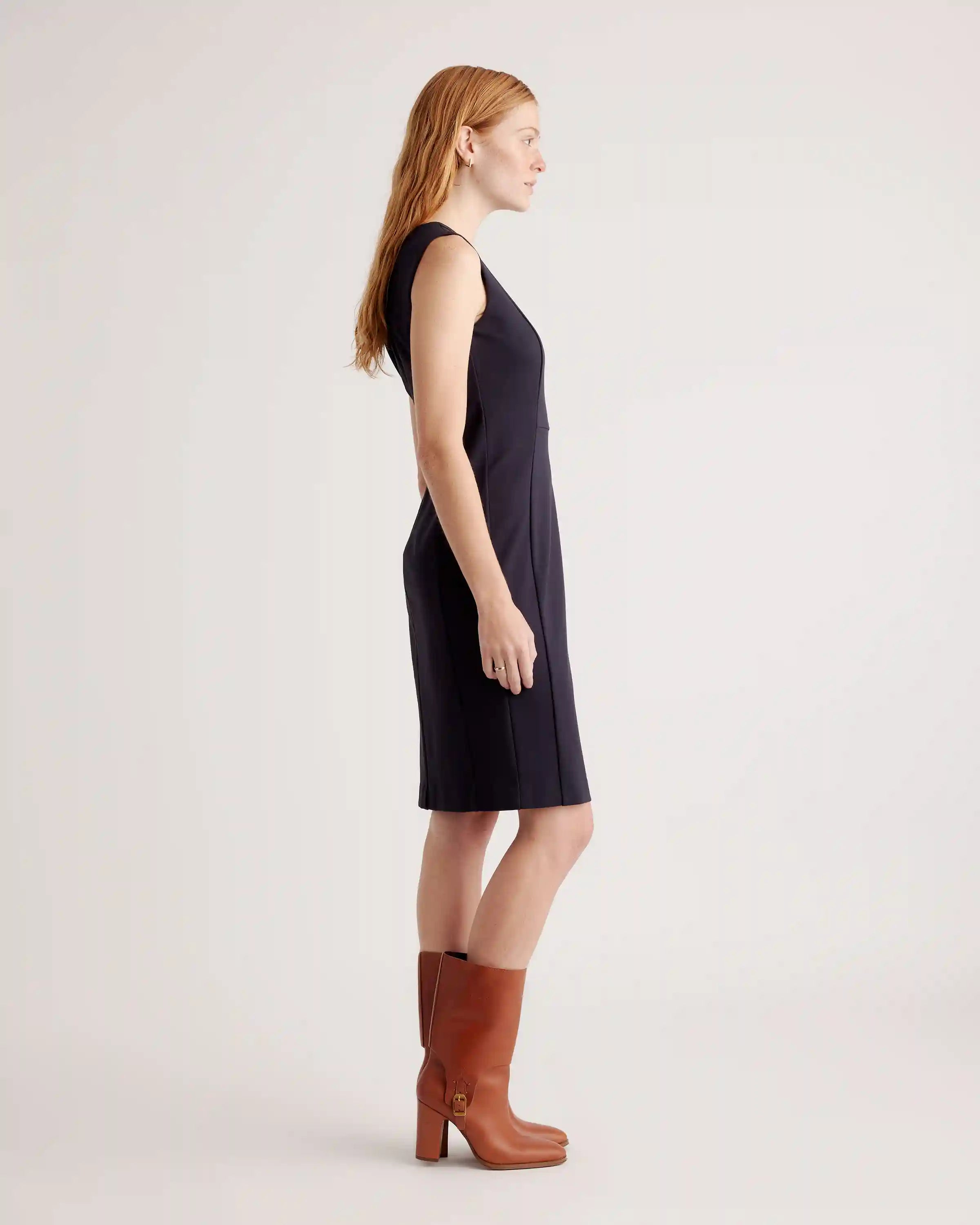 Ultra-Stretch Ponte Sleeveless Dress