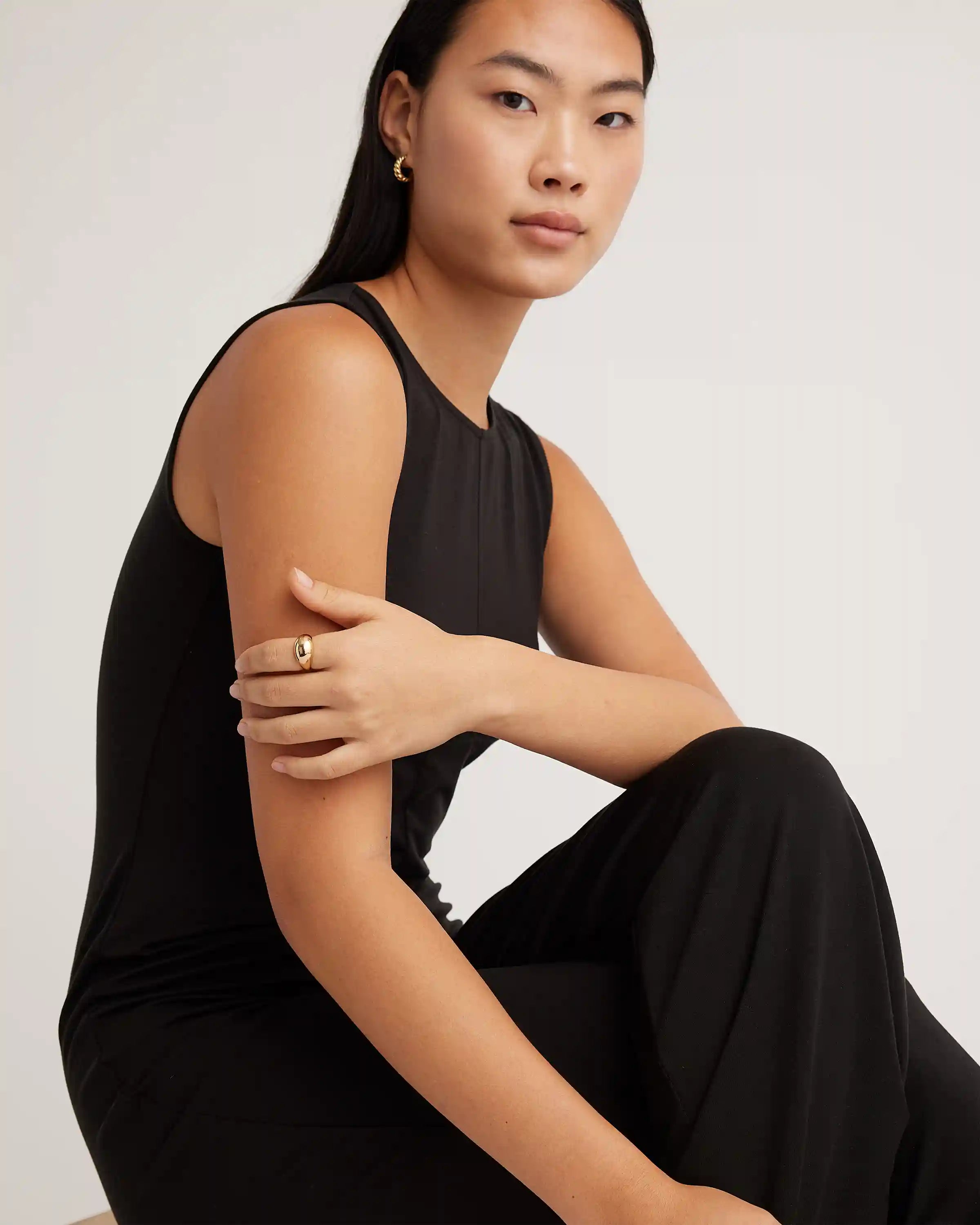 Tencel Jersey Tank Jumpsuit