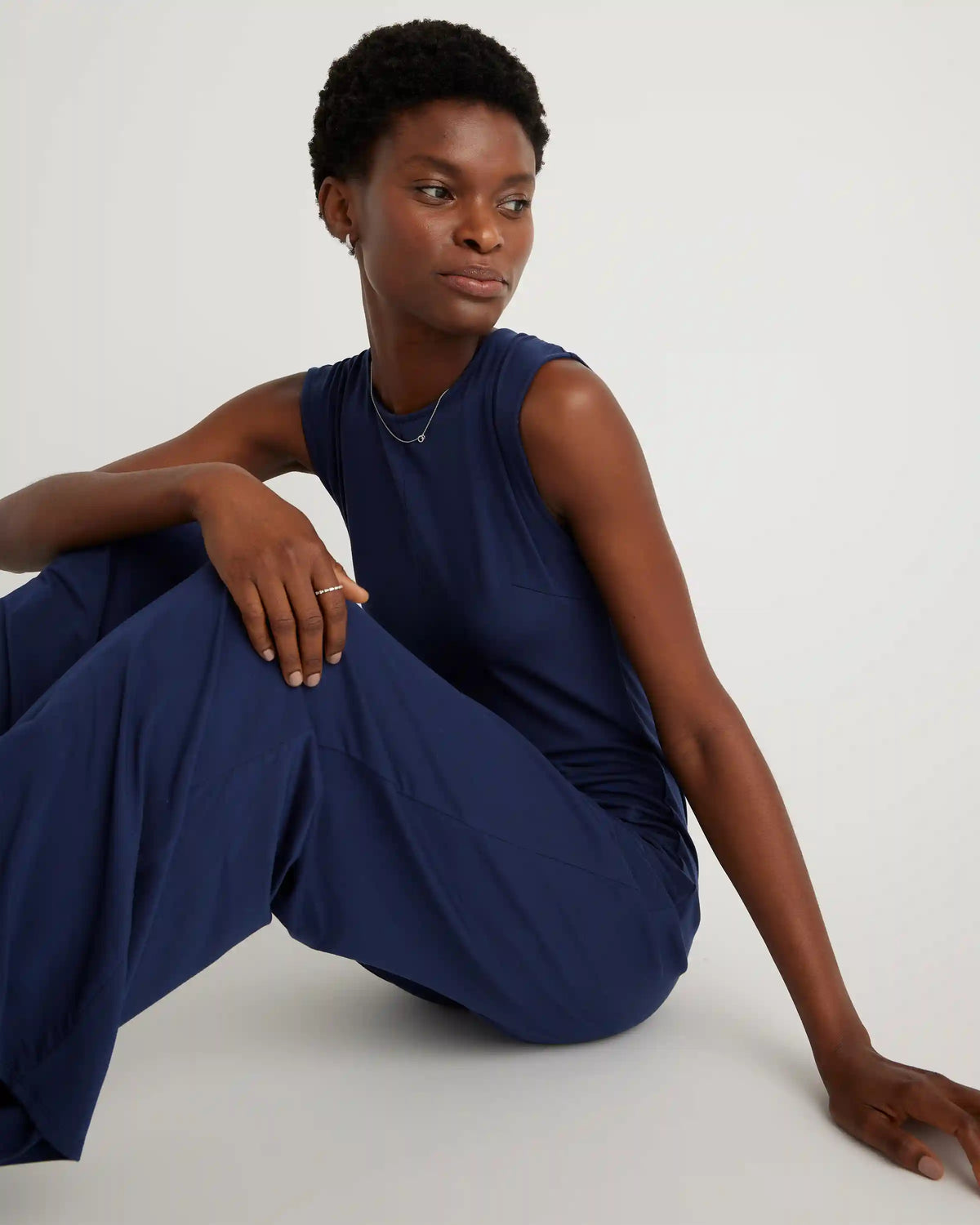 Tencel Jersey Tank Jumpsuit